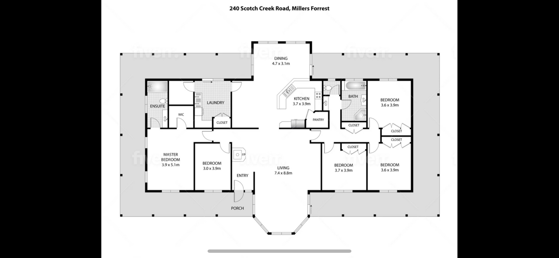 240 SCOTCH CREEK ROAD, Millers Forest For Sale by Farmbuy.com - floorplan 1