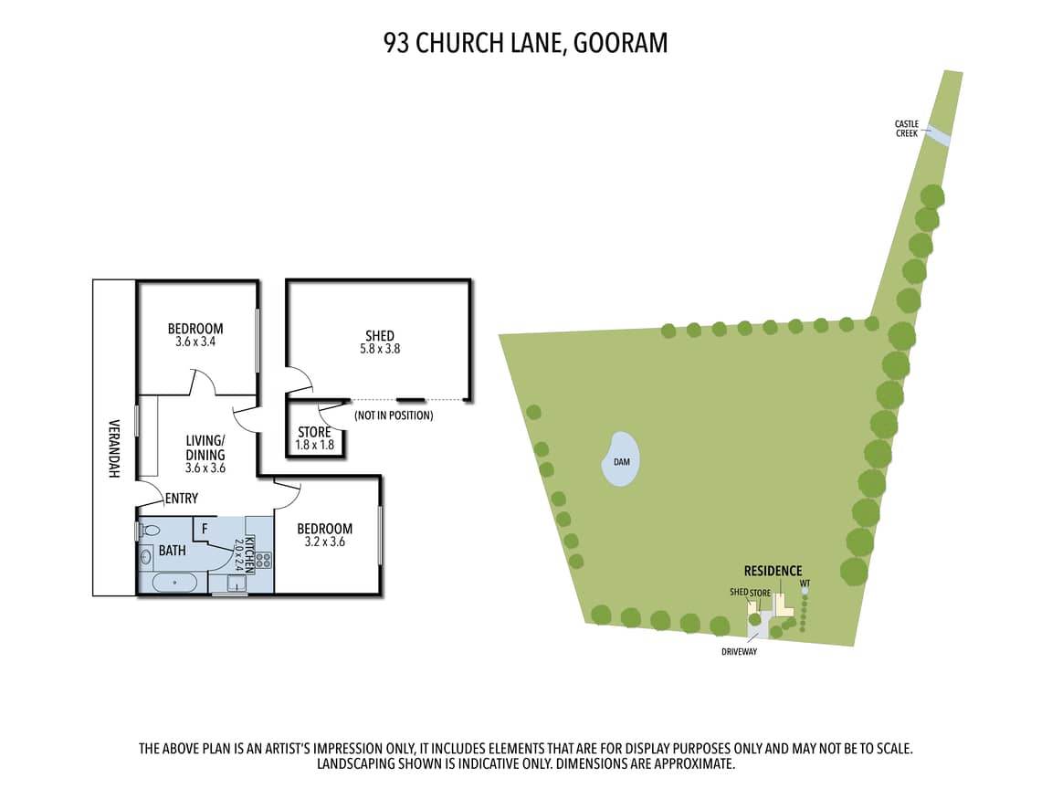 93 Church Lane, Gooram Via, Euroa For Sale by Farmbuy.com - floorplan 1