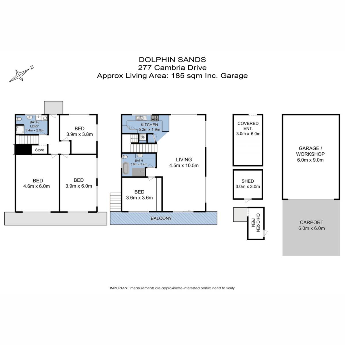 277 Cambria Drive, Dolphin Sands For Sale by Farmbuy.com - floorplan 1