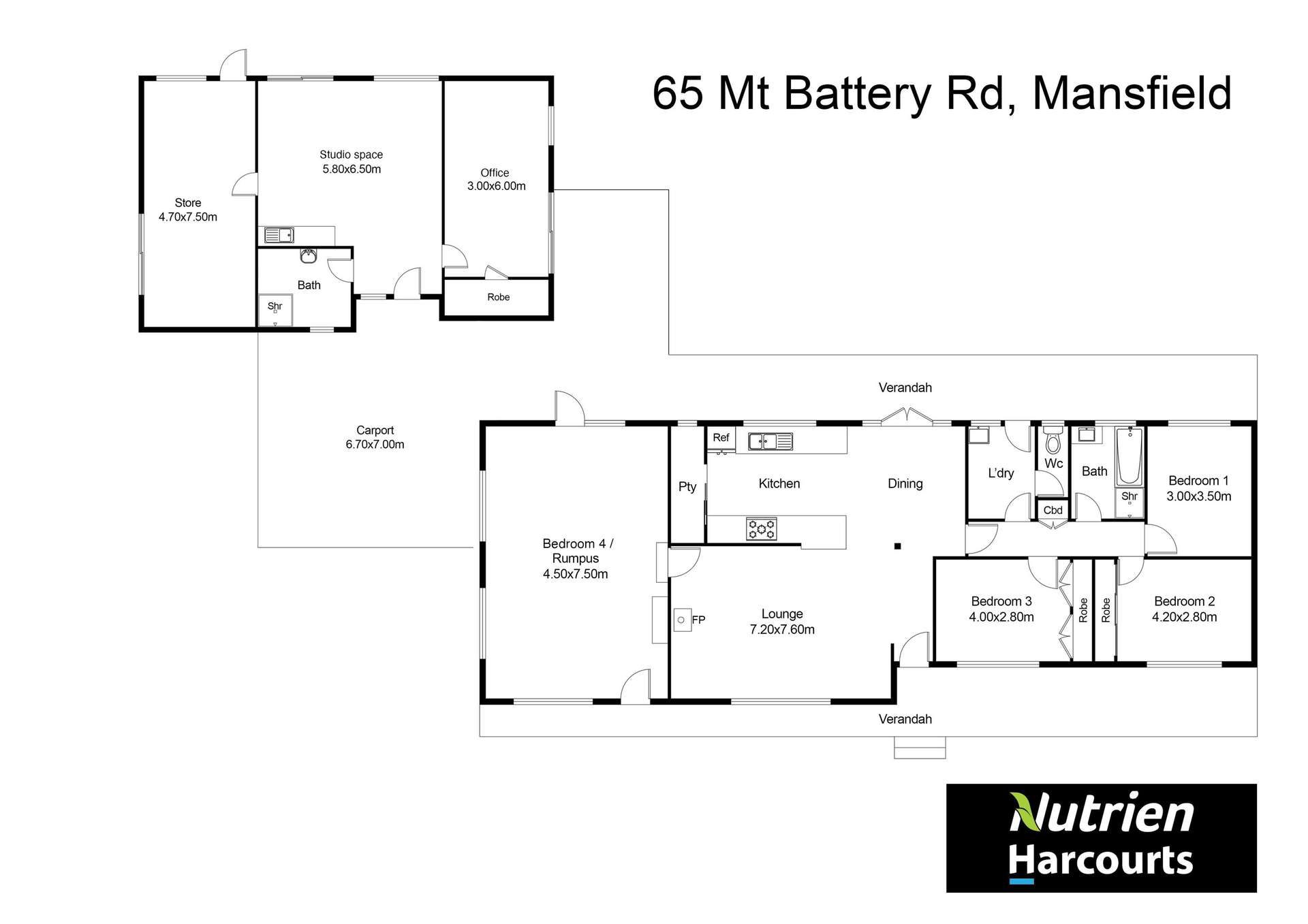 65 Mt Battery Road, Mansfield For Sale by Farmbuy.com - floorplan 1