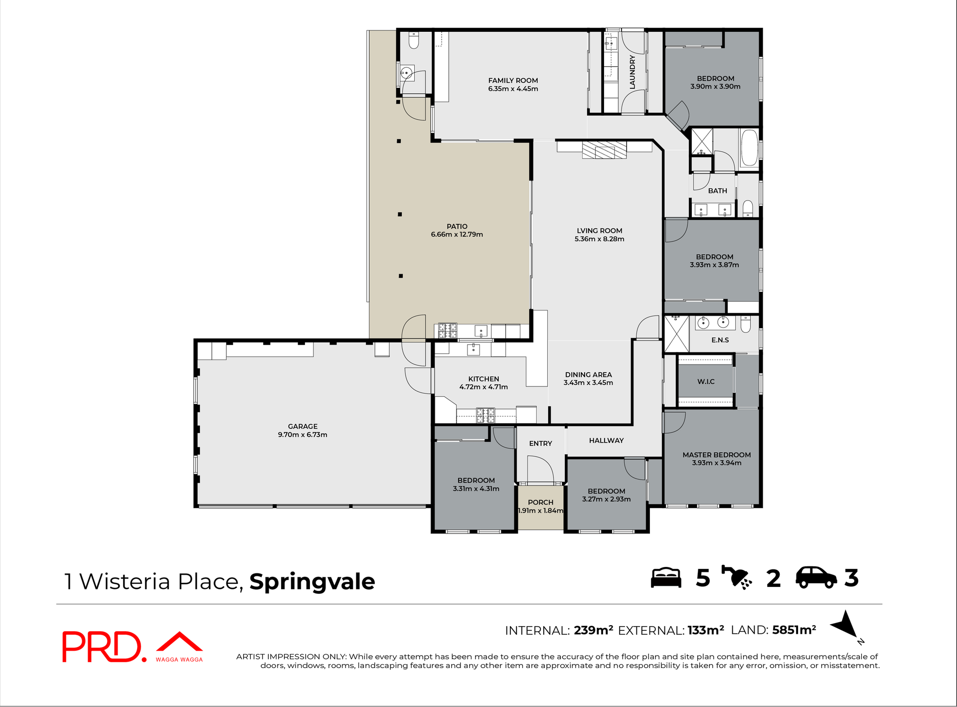 1 Wisteria Place, Springvale Sold by Farmbuy.com - floorplan 1