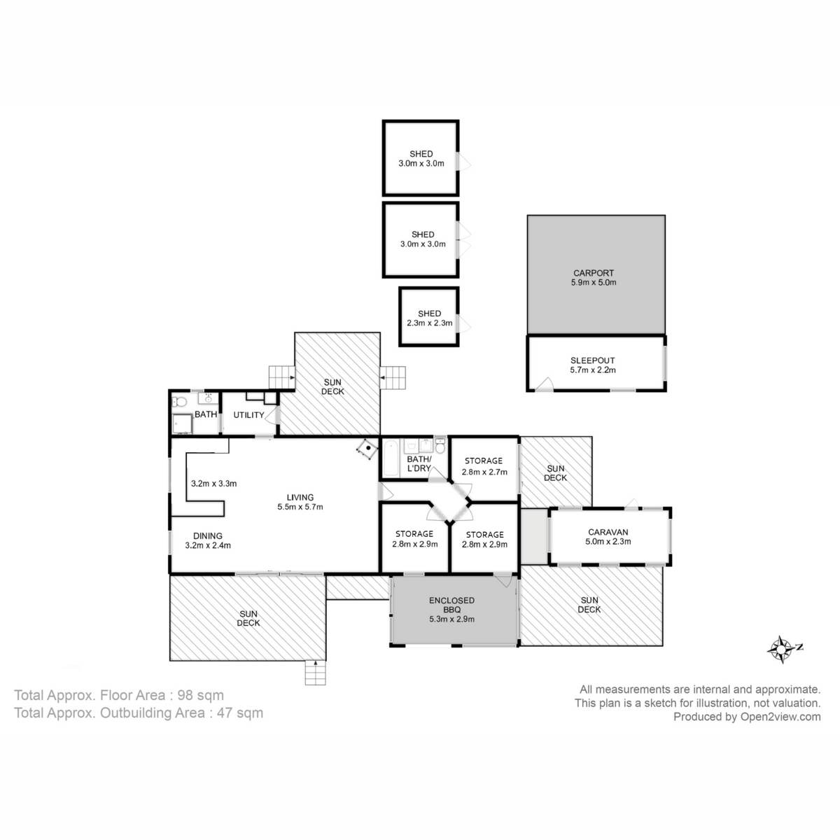 6 Dove Lane, Swansea Sold by Farmbuy.com - floorplan 1