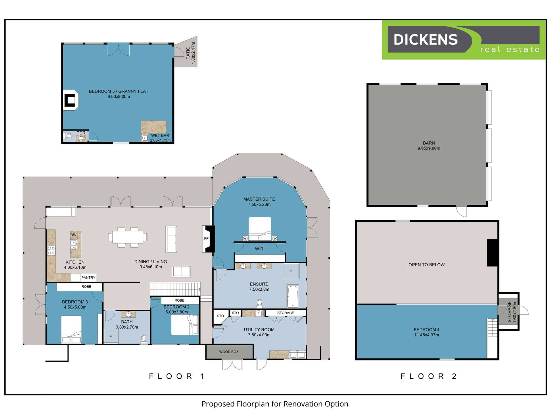 34 Austin Lane, Wandiligong Sold by Farmbuy.com - floorplan 2