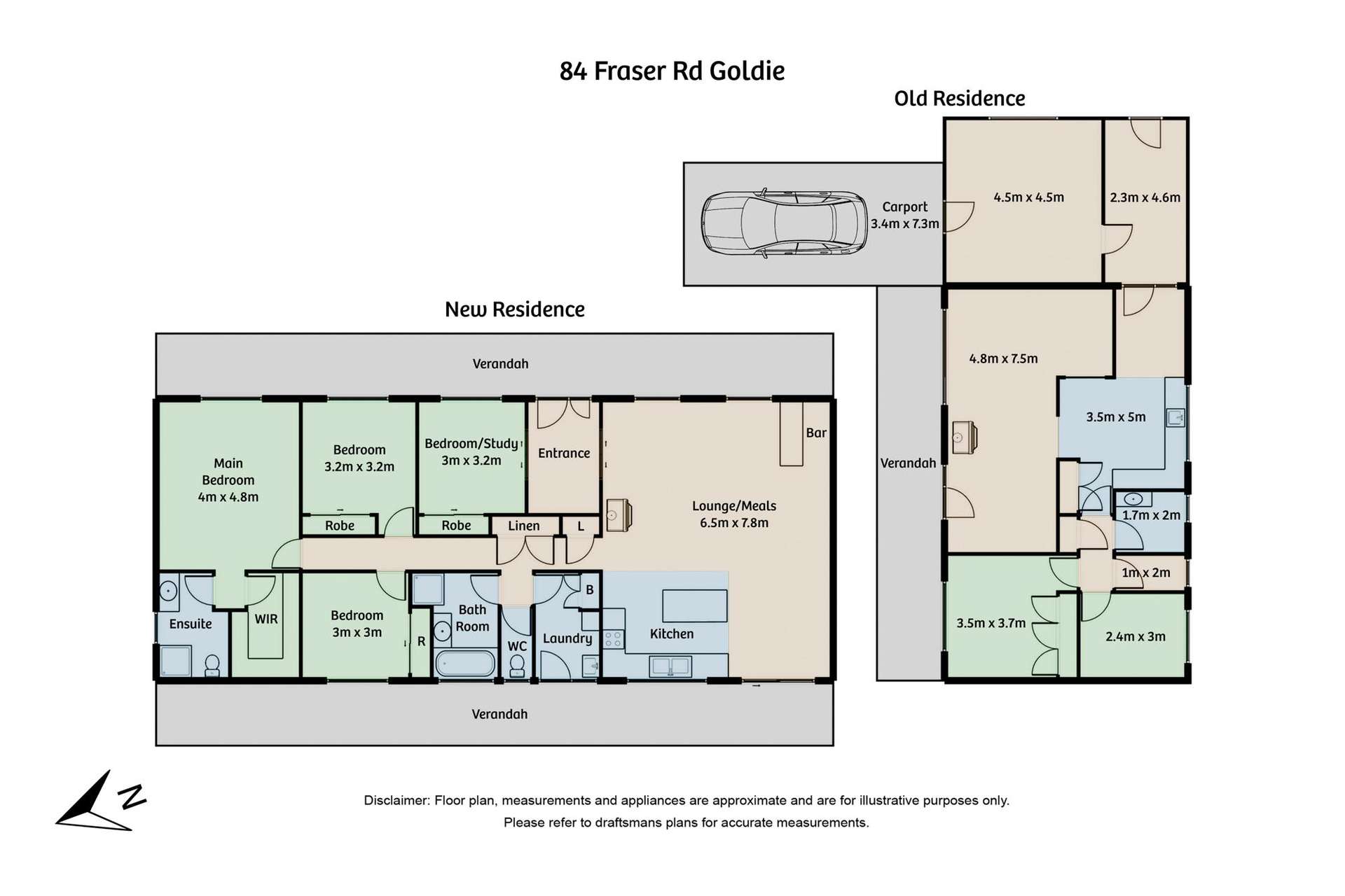 84 Fraser Road, Goldie Sold by Farmbuy.com - floorplan 1