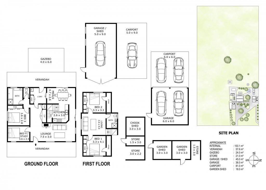 266 Redhill Road, Kyneton For Sale by Farmbuy.com - floorplan 1