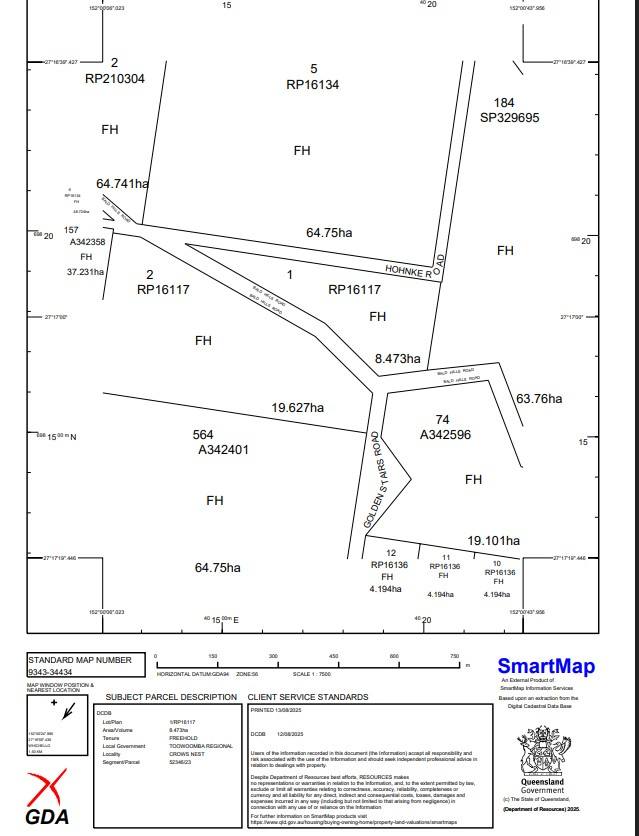 Lot/5 Bald Hills Road, Crows Nest For Sale by Farmbuy.com - floorplan 2