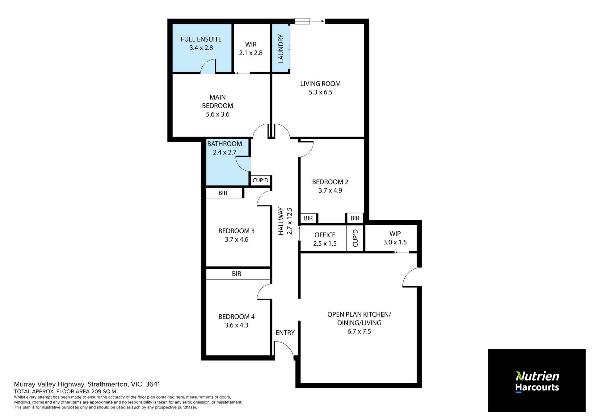 341 Murray Valley Highway, Strathmerton For Sale by Farmbuy.com - floorplan 1