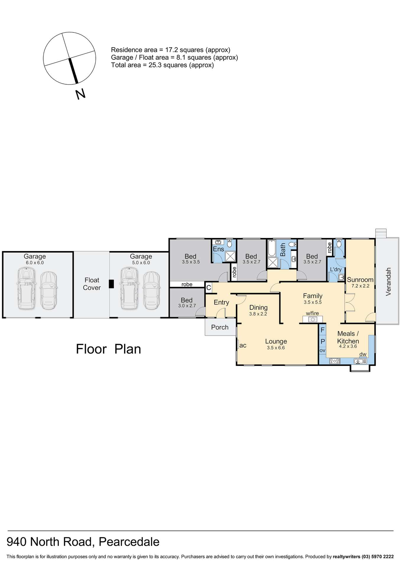 940 North Road, Pearcedale For Sale by Farmbuy.com - floorplan 1