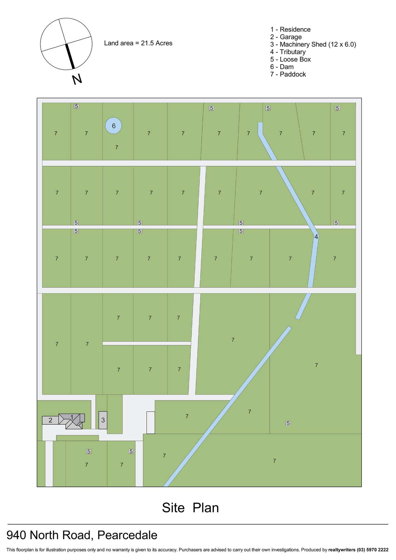 940 North Road, Pearcedale For Sale by Farmbuy.com - floorplan 2