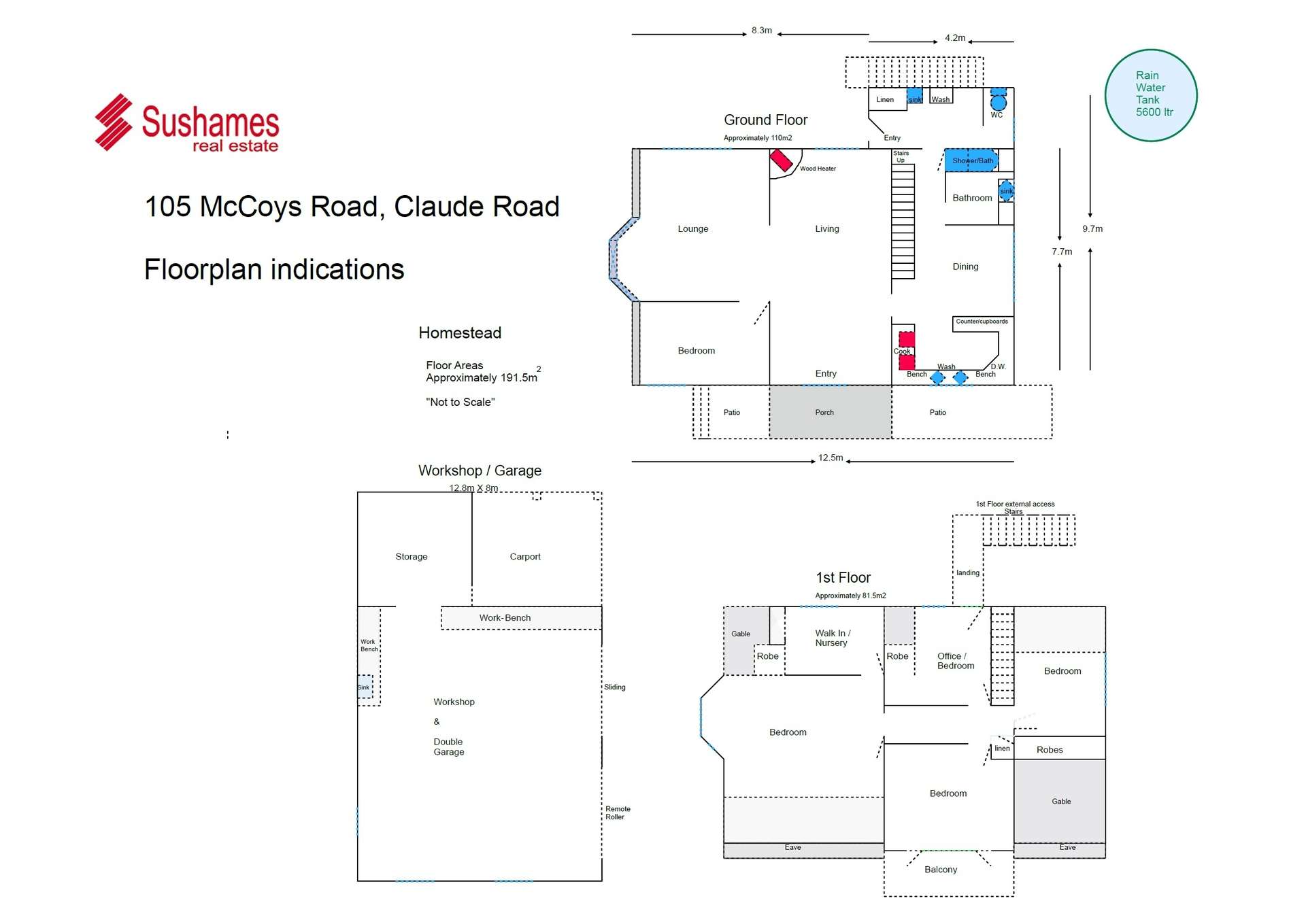105 McCoys Road, Claude Road Sold by Farmbuy.com - floorplan 1