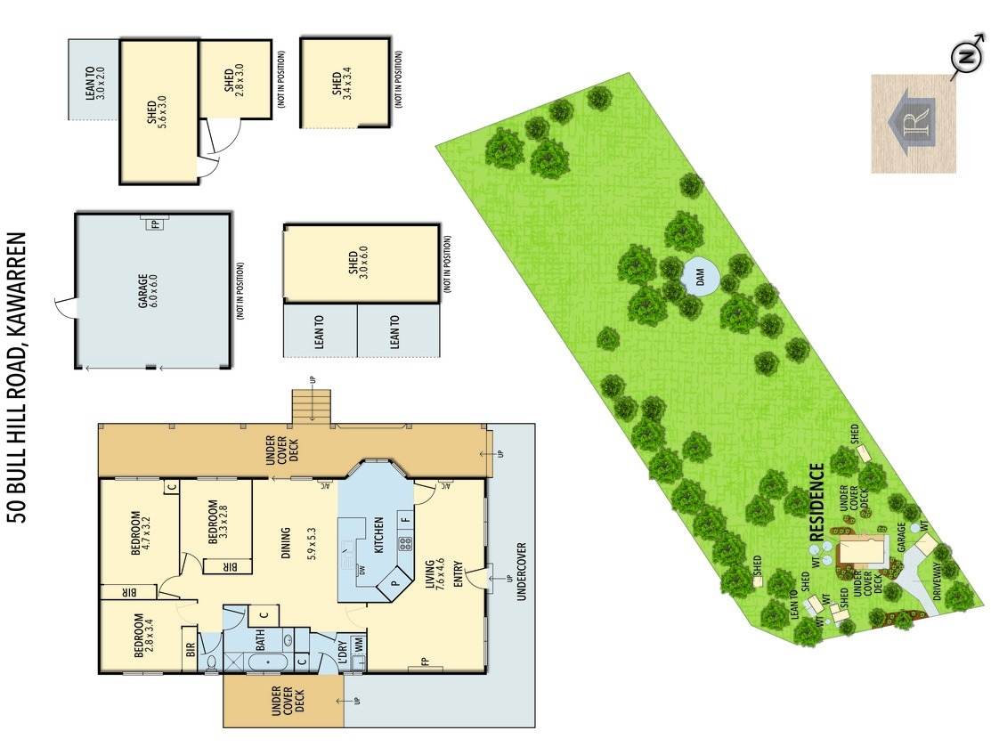 50 Bull Hill Road, Kawarren Sold by Farmbuy.com - floorplan 1