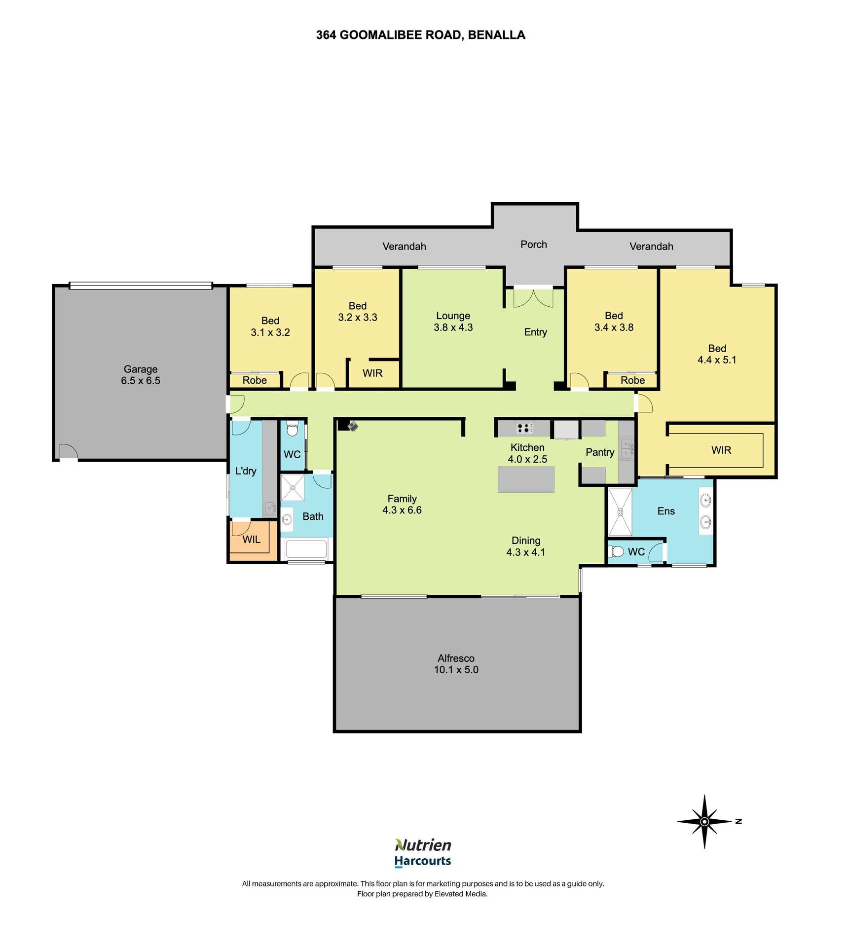 364 Goomalibee Road, Benalla For Sale by Farmbuy.com - floorplan 1
