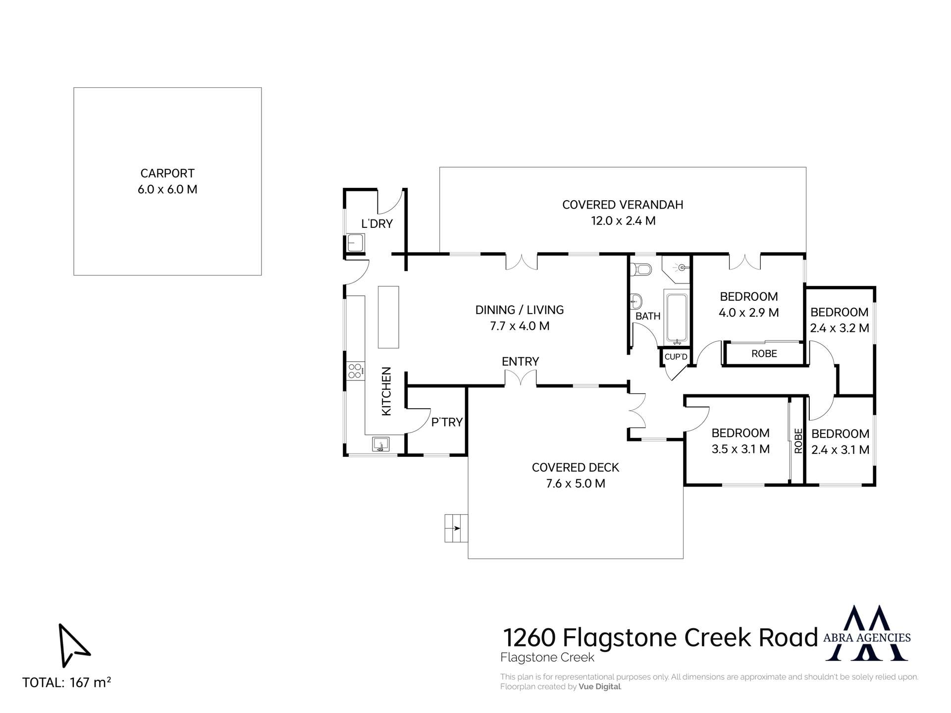 1260 Flagstone Creek Road, Flagstone Creek Sold by Farmbuy.com - floorplan 1
