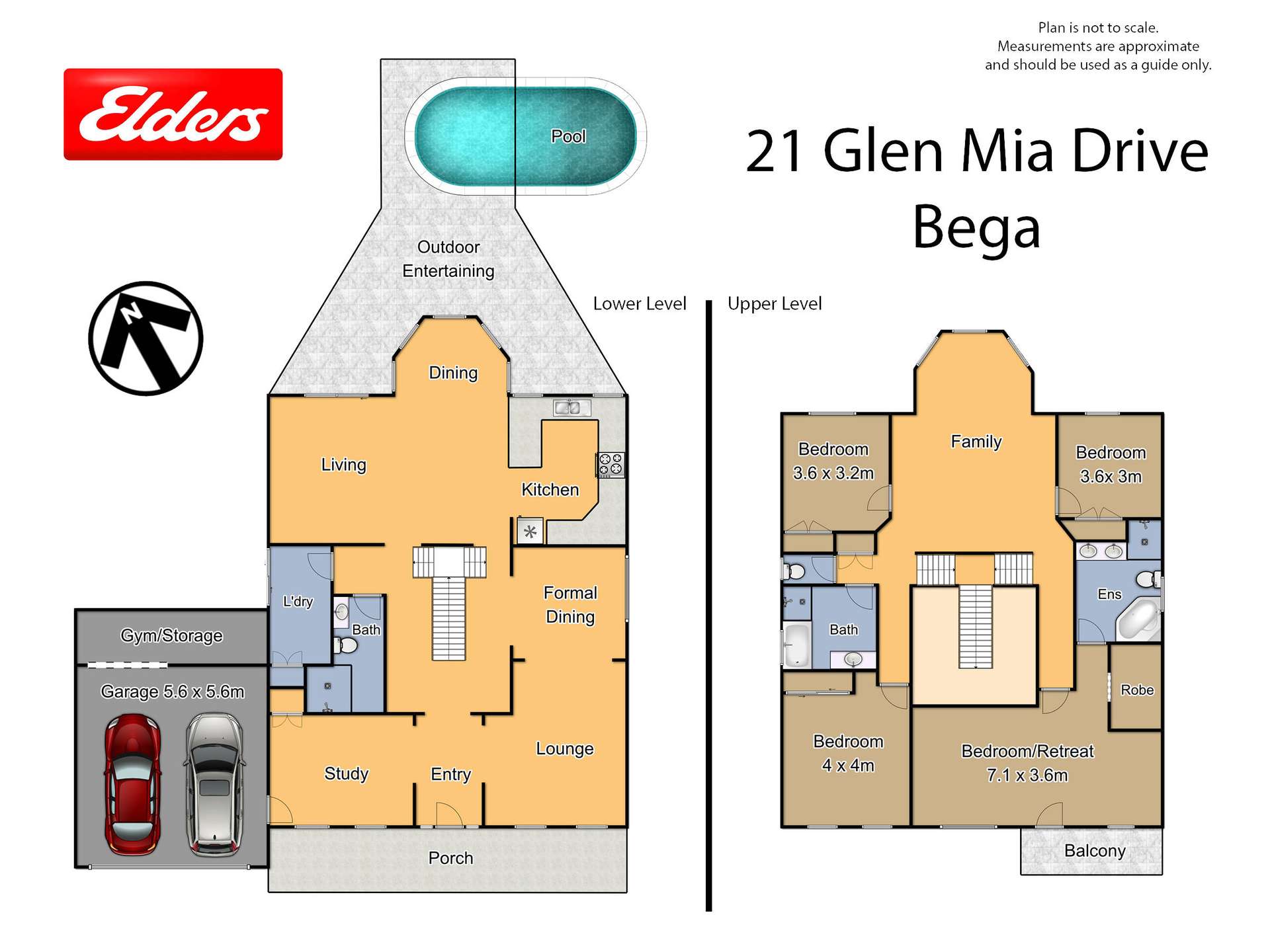 21 Glen Mia Drive, Bega Sold by Farmbuy.com - floorplan 1