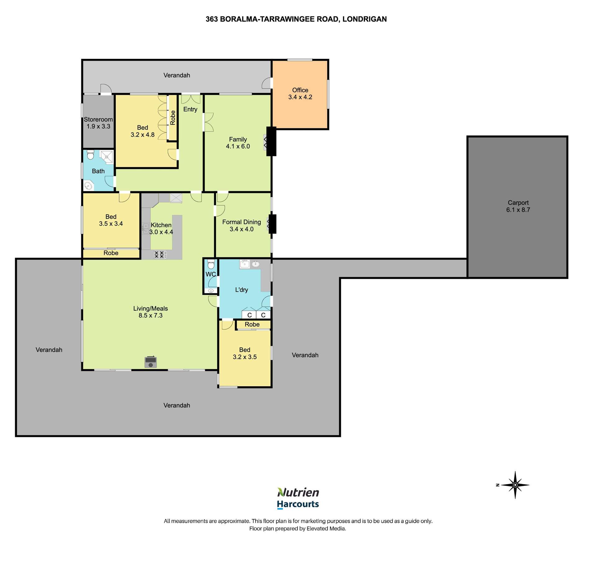 363 Boralma-Tarrawingee Road, Londrigan Sold by Farmbuy.com - floorplan 1