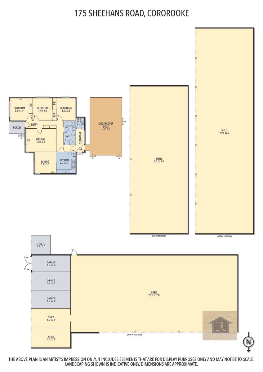 175 Sheehans Road, Cororooke Sold by Farmbuy.com - floorplan 2