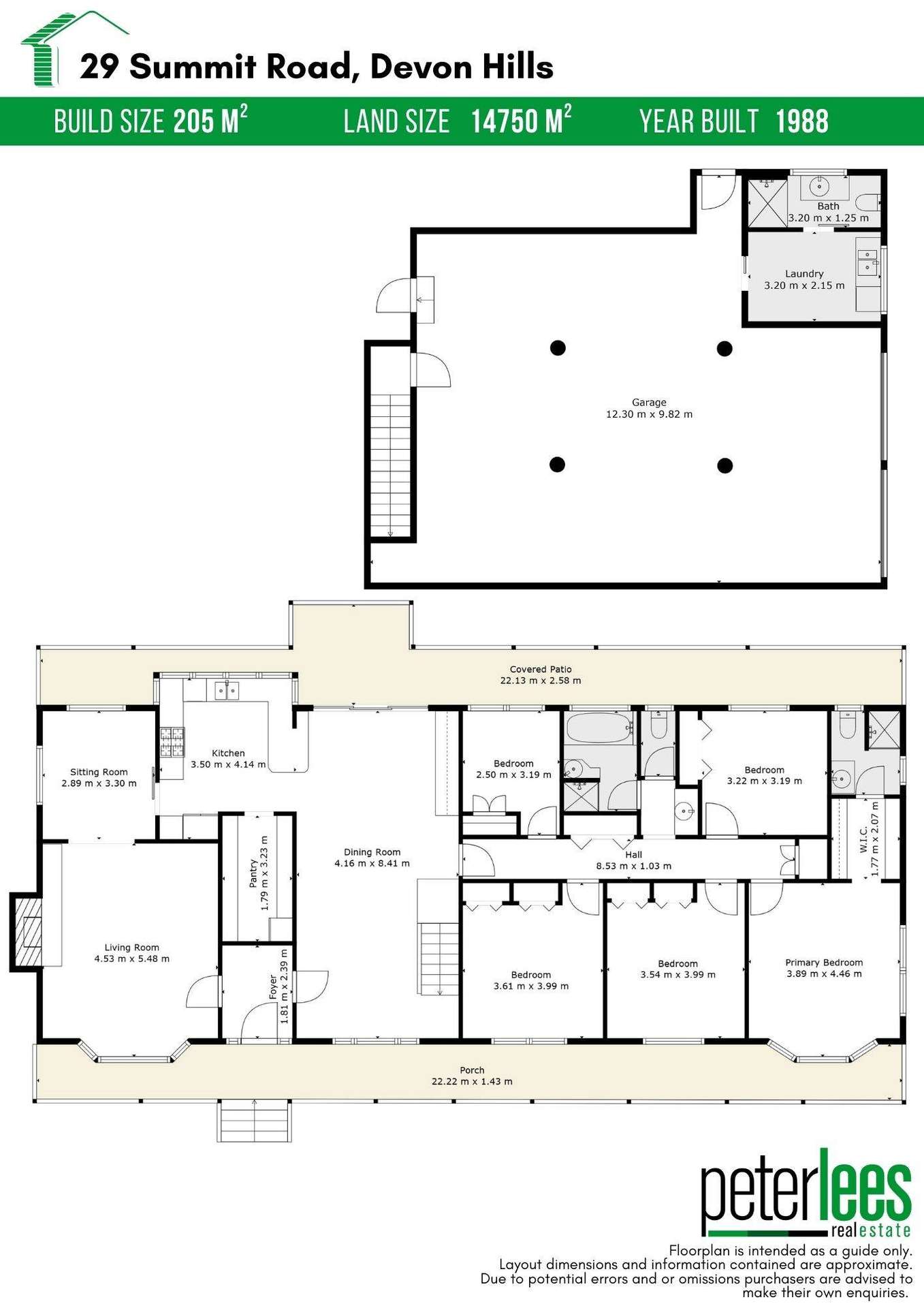 29 Summit Drive, Devon Hills Sold by Farmbuy.com - floorplan 1