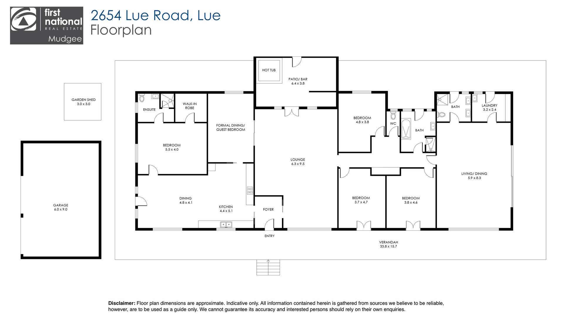 2654 "Moonshine", Lue Road, Lue, Mudgee Sold by Farmbuy.com - floorplan 1