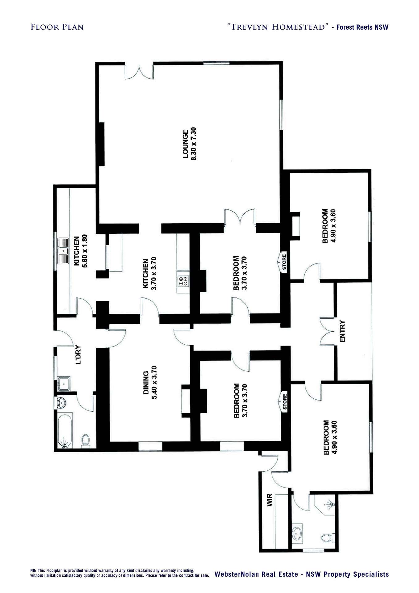 706-709 Beneree Road, Forest Reefs For Sale by Farmbuy.com - floorplan 1