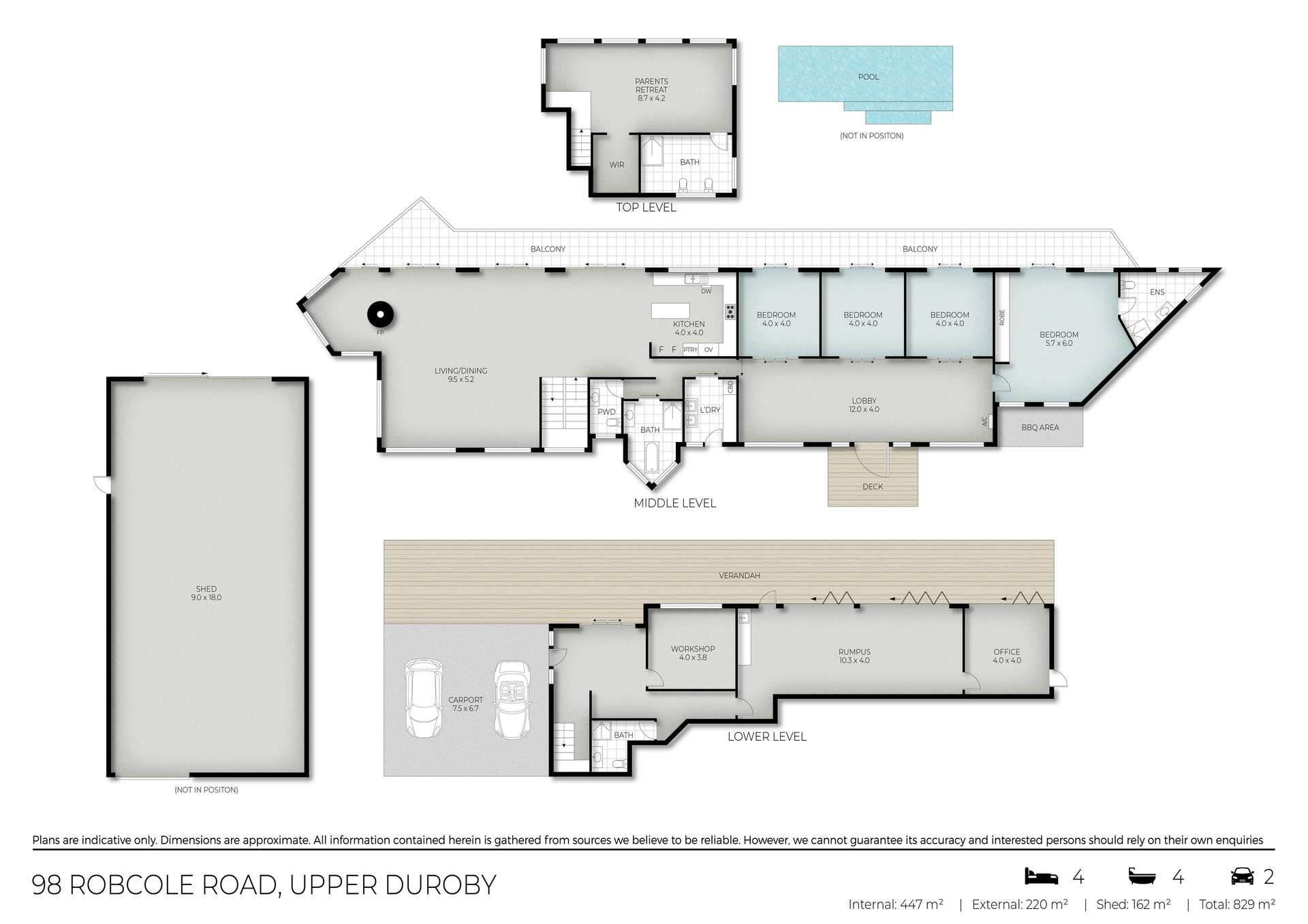 98 Robcole Road, Upper Duroby For Sale by Farmbuy.com - floorplan 1