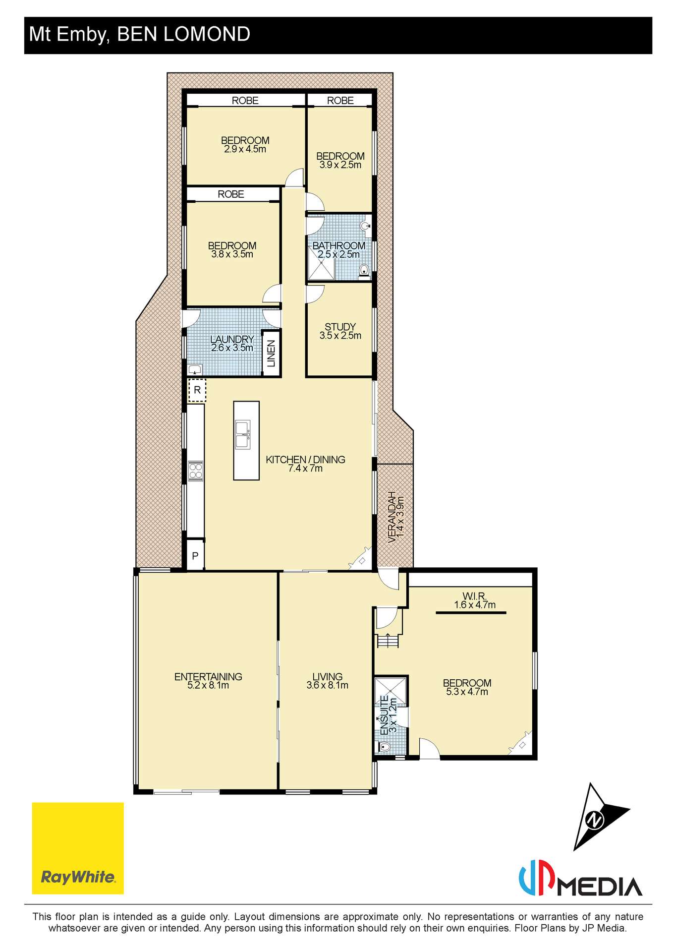 'Brucelyn & Mt Emby' 453 & 504 Moredun Road, Ben Lomond Sold by Farmbuy.com - floorplan 2