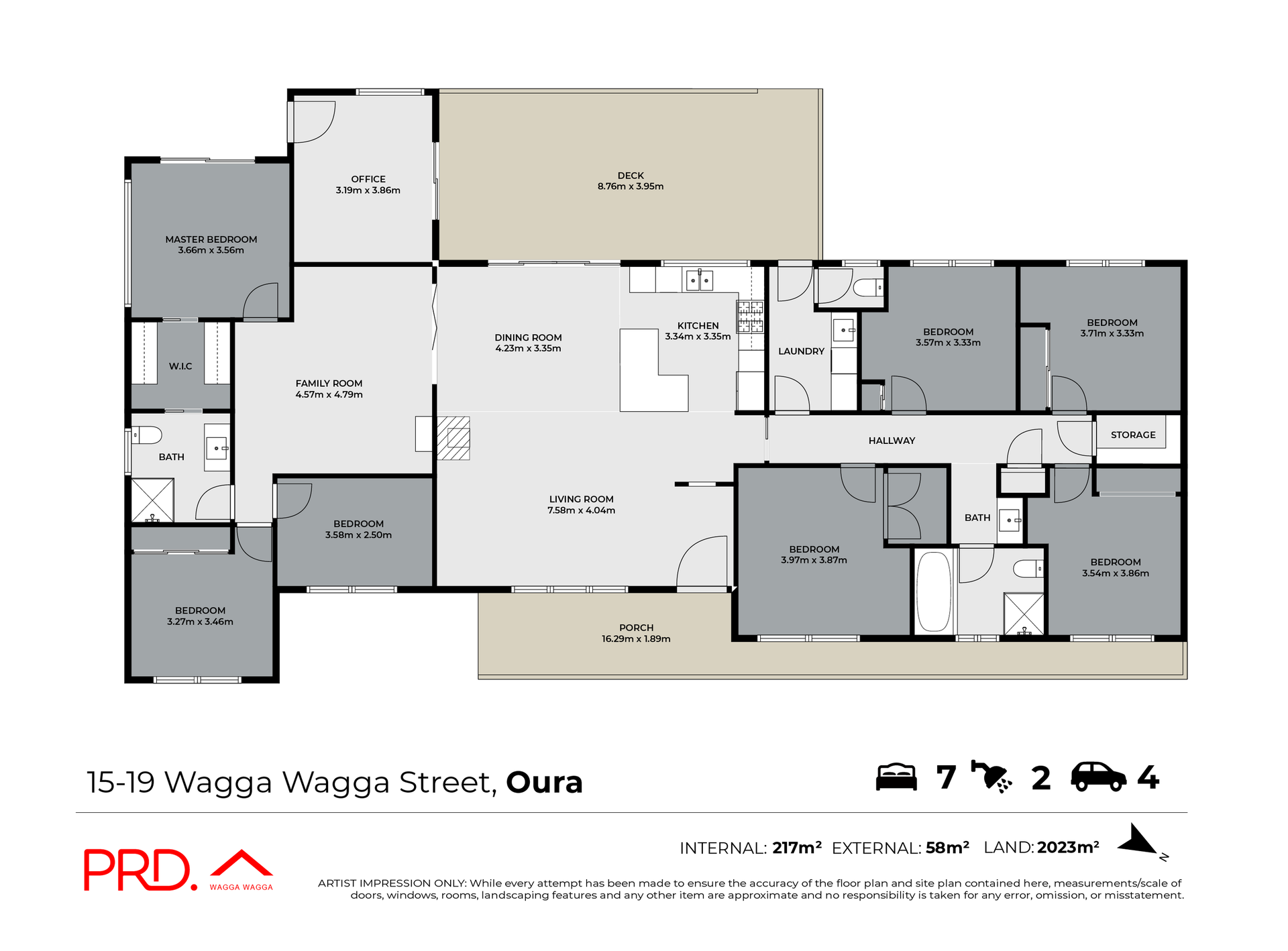 15-19 Wagga Wagga Street, Oura Sold by Farmbuy.com - floorplan 1