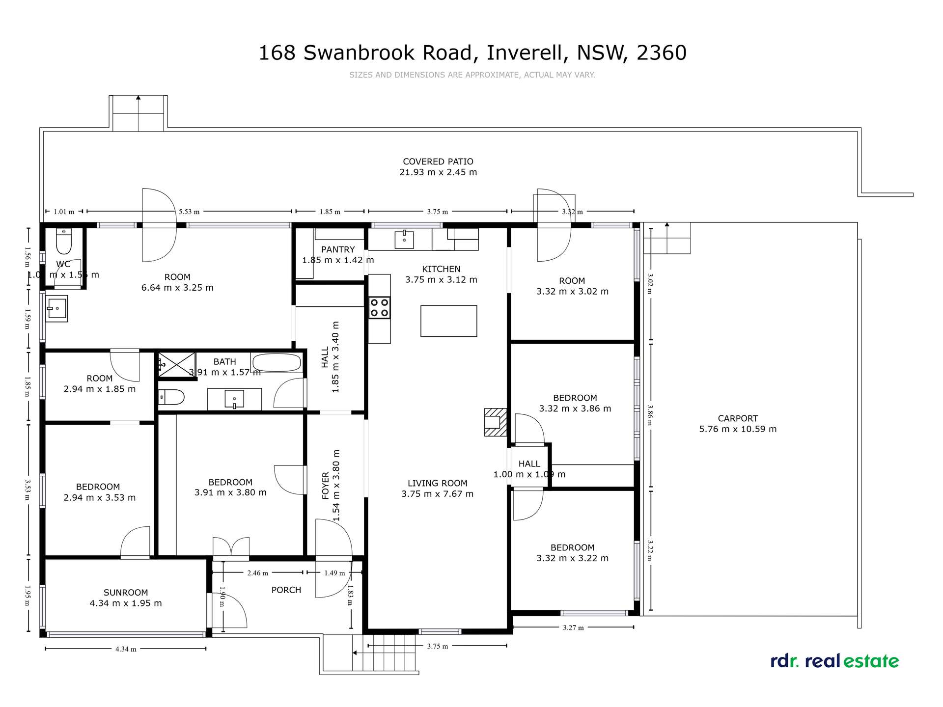 168 Swanbrook Road, Inverell Sold by Farmbuy.com - floorplan 1