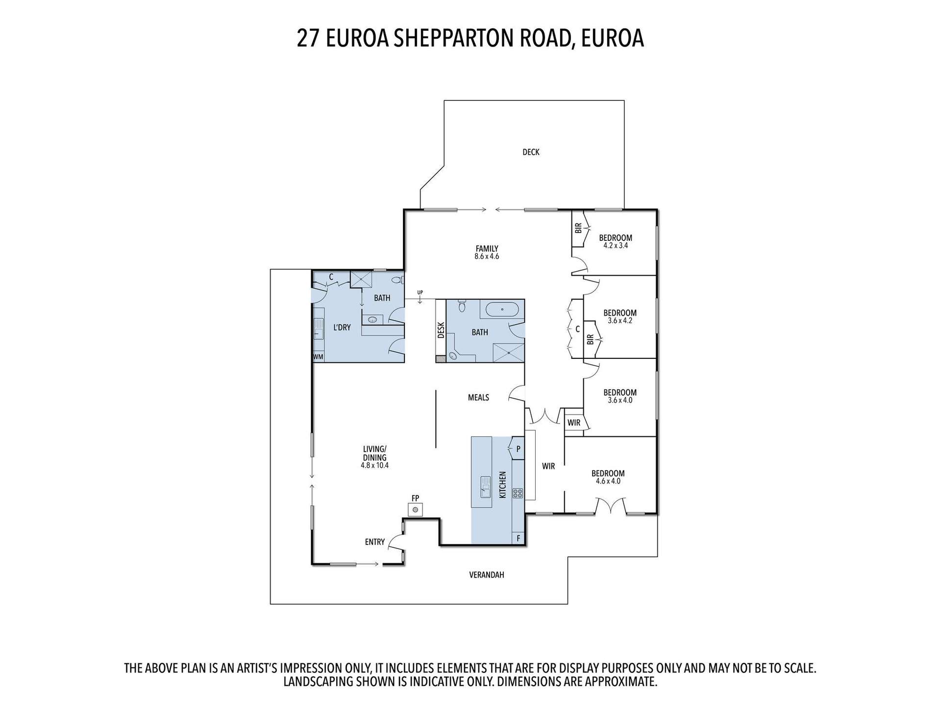27 Euroa-Shepparton Road, Euroa Sold by Farmbuy.com - floorplan 1