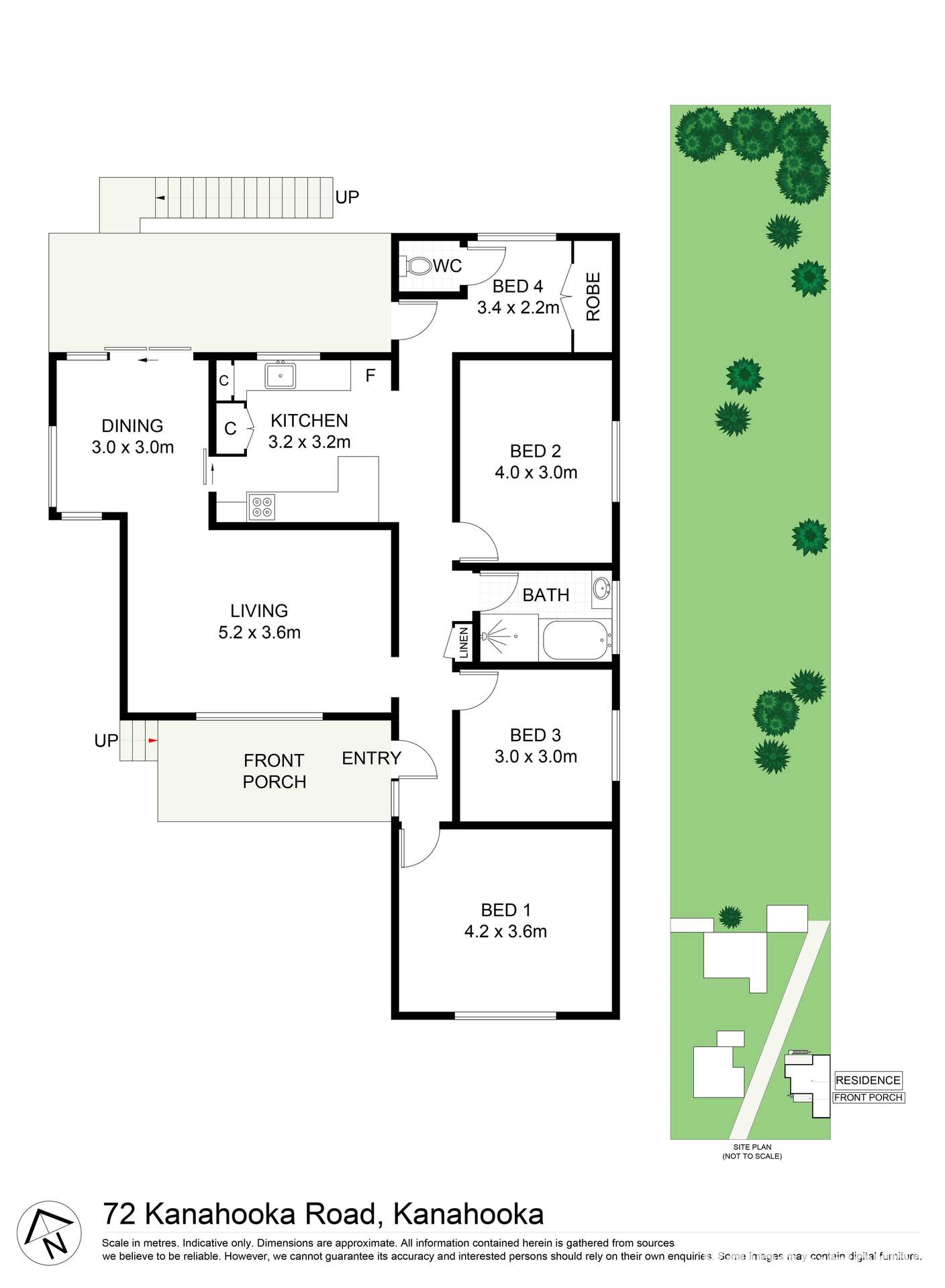 72 Kanahooka Road, Kanahooka Sold by Farmbuy.com - floorplan 1