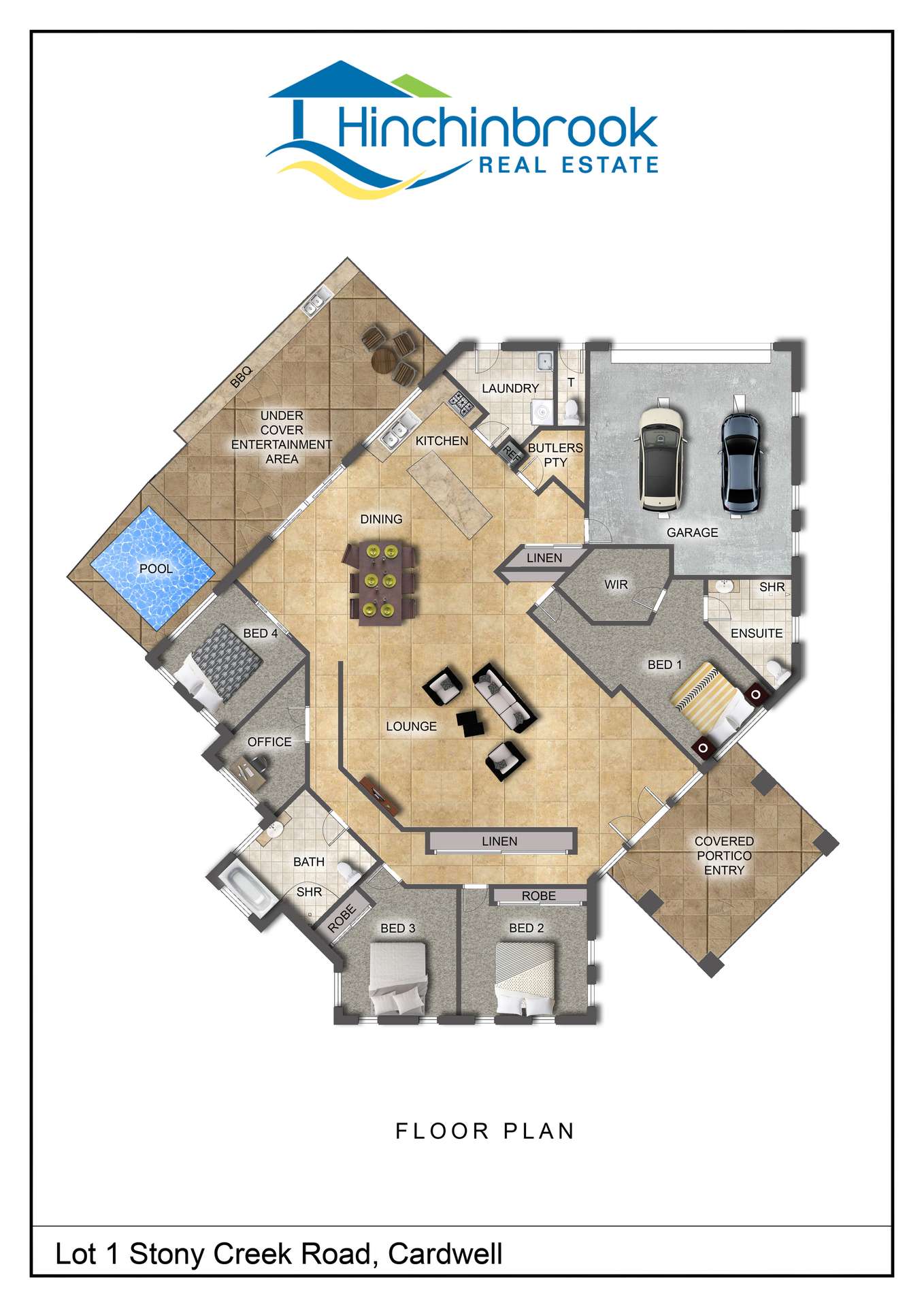 Lot 1 Stony Creek Road, Cardwell For Sale by Farmbuy.com - floorplan 1