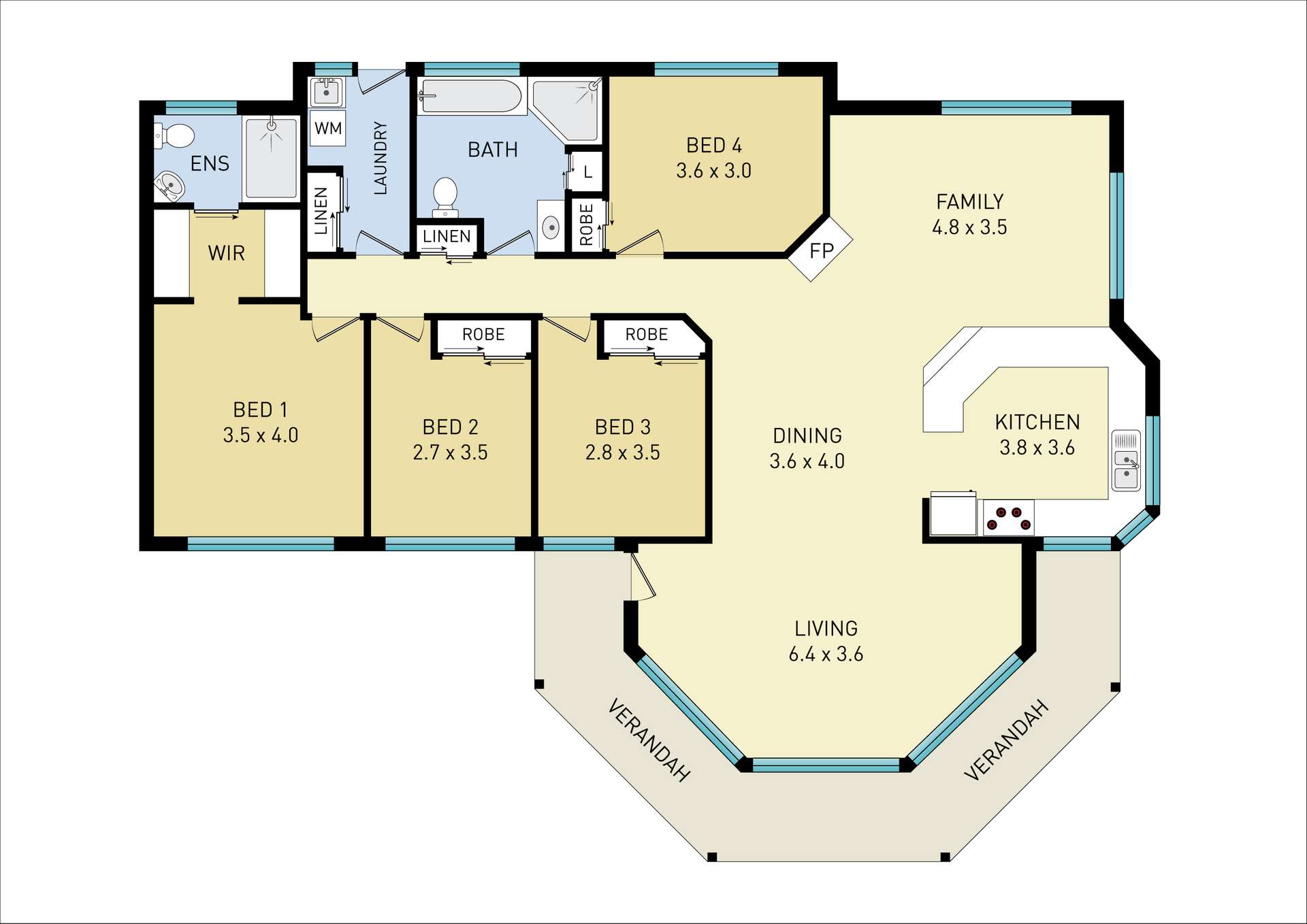 9 Tamarind Avenue, Dorrigo Sold by Farmbuy.com - floorplan 1