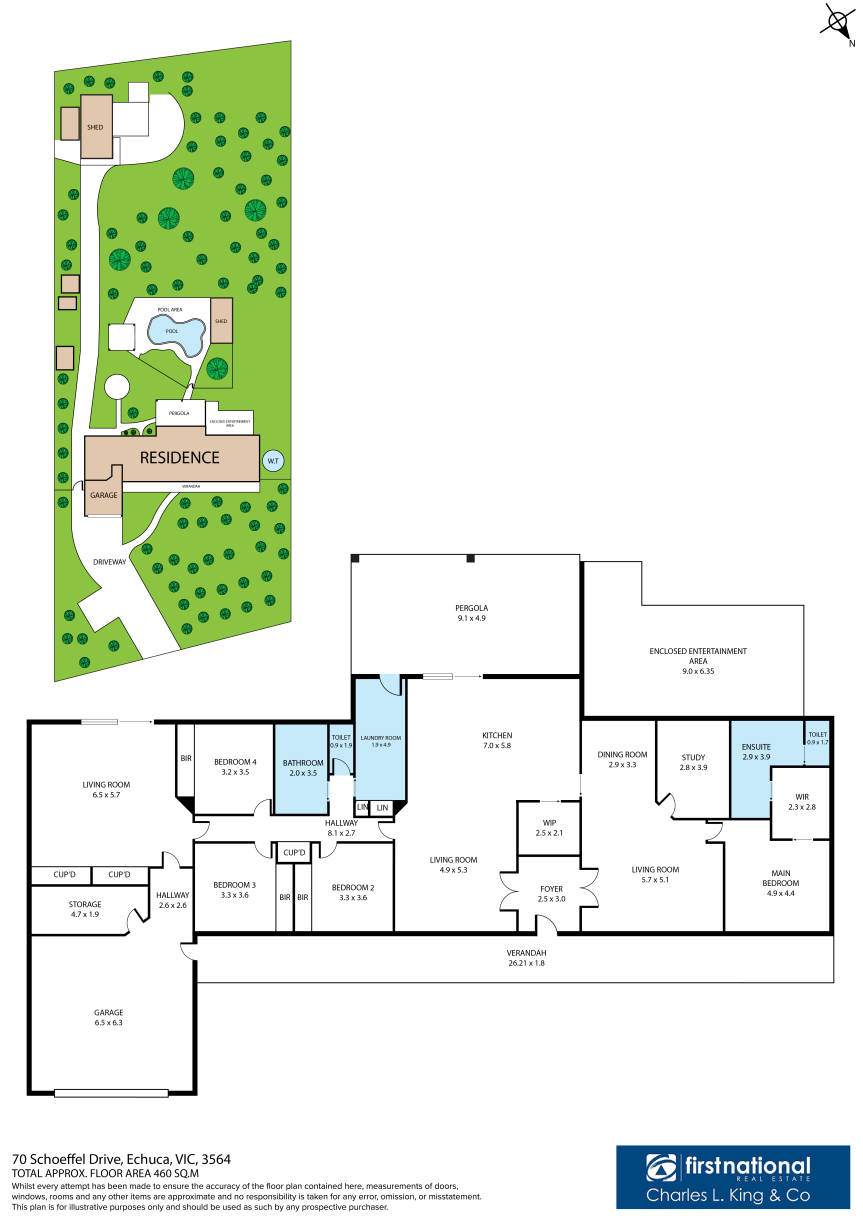 70 Schoeffel Drive, Echuca Sold by Farmbuy.com - floorplan 2