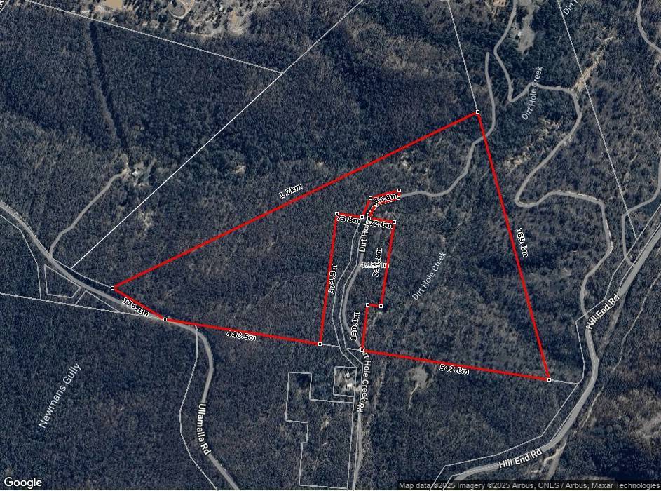 125 Dirt Hole Creek Road, Mudgee Sold by Farmbuy.com - floorplan 1
