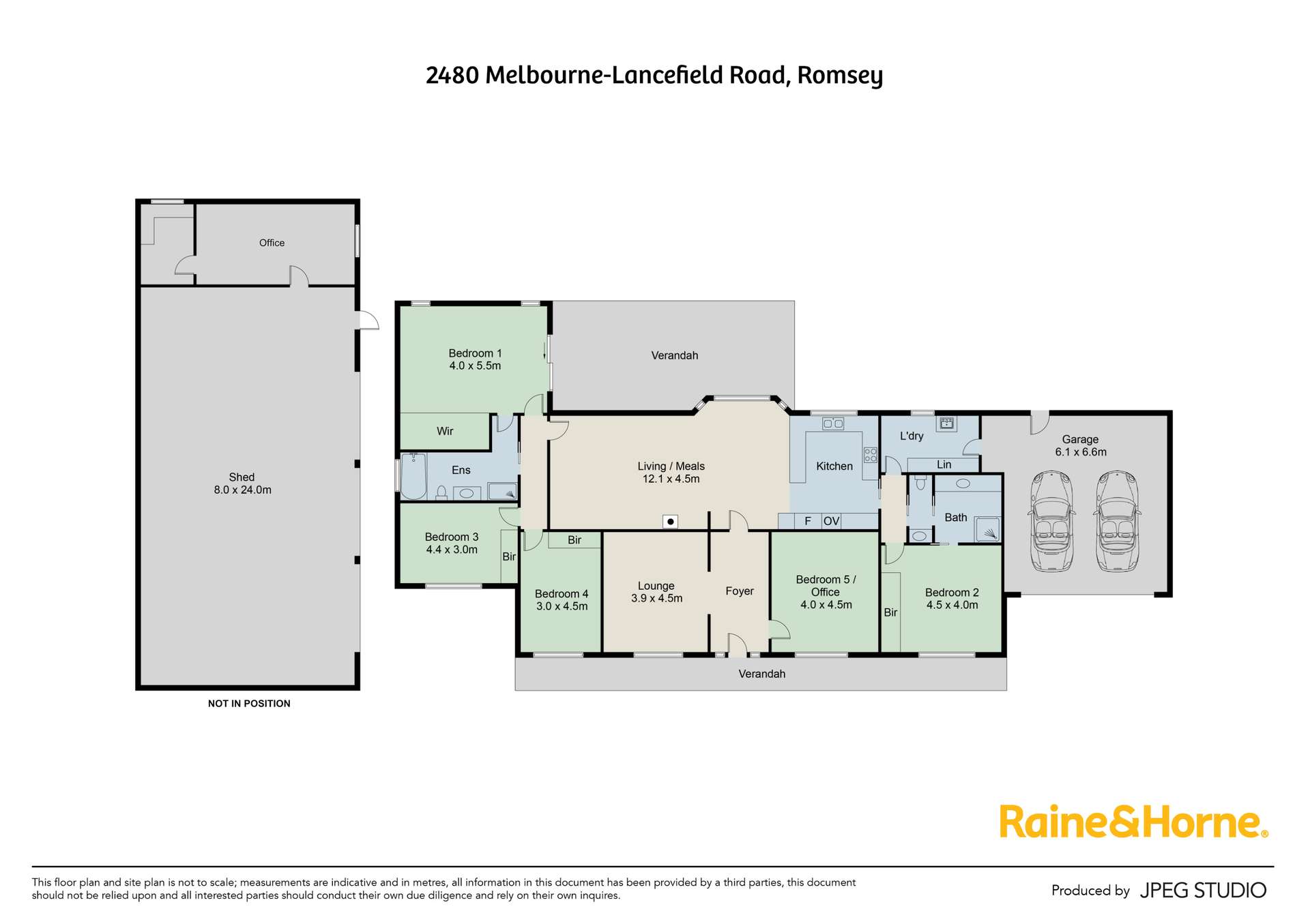 2480 Melbourne-Lancefield Road, Romsey Sold by Farmbuy.com - floorplan 1