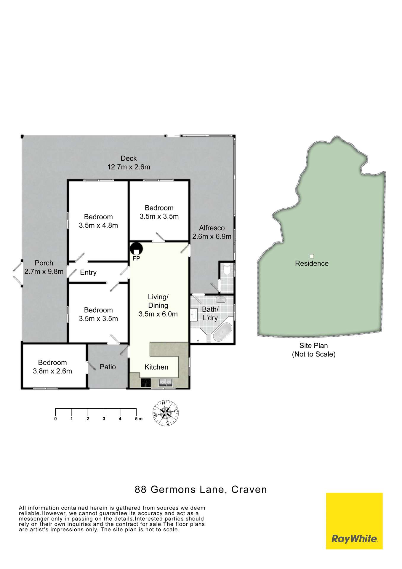 88 Germons Lane, Craven Via, Gloucester For Sale by Farmbuy.com - floorplan 1