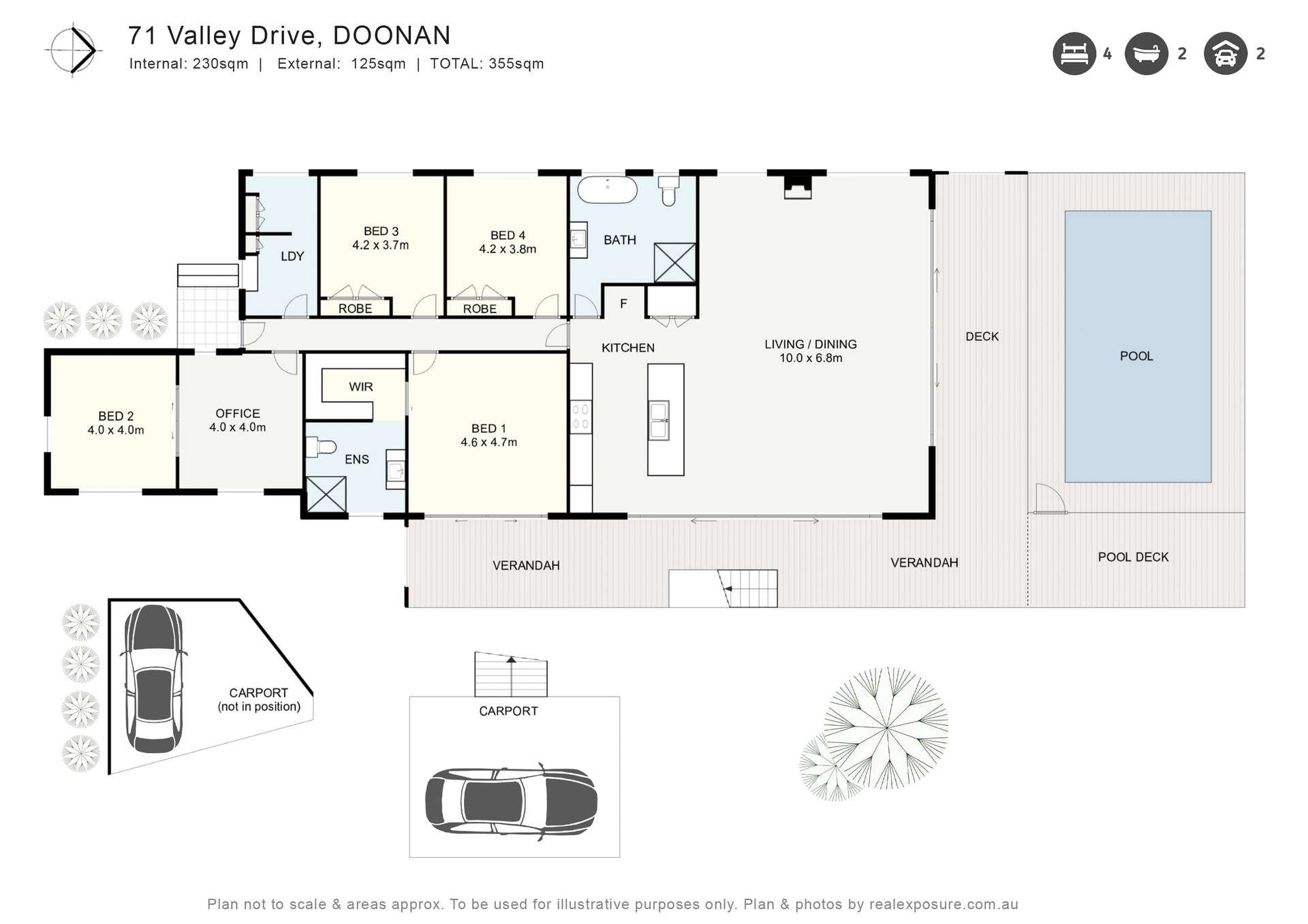 71 Valley Drive, Doonan Sold by Farmbuy.com - floorplan 1
