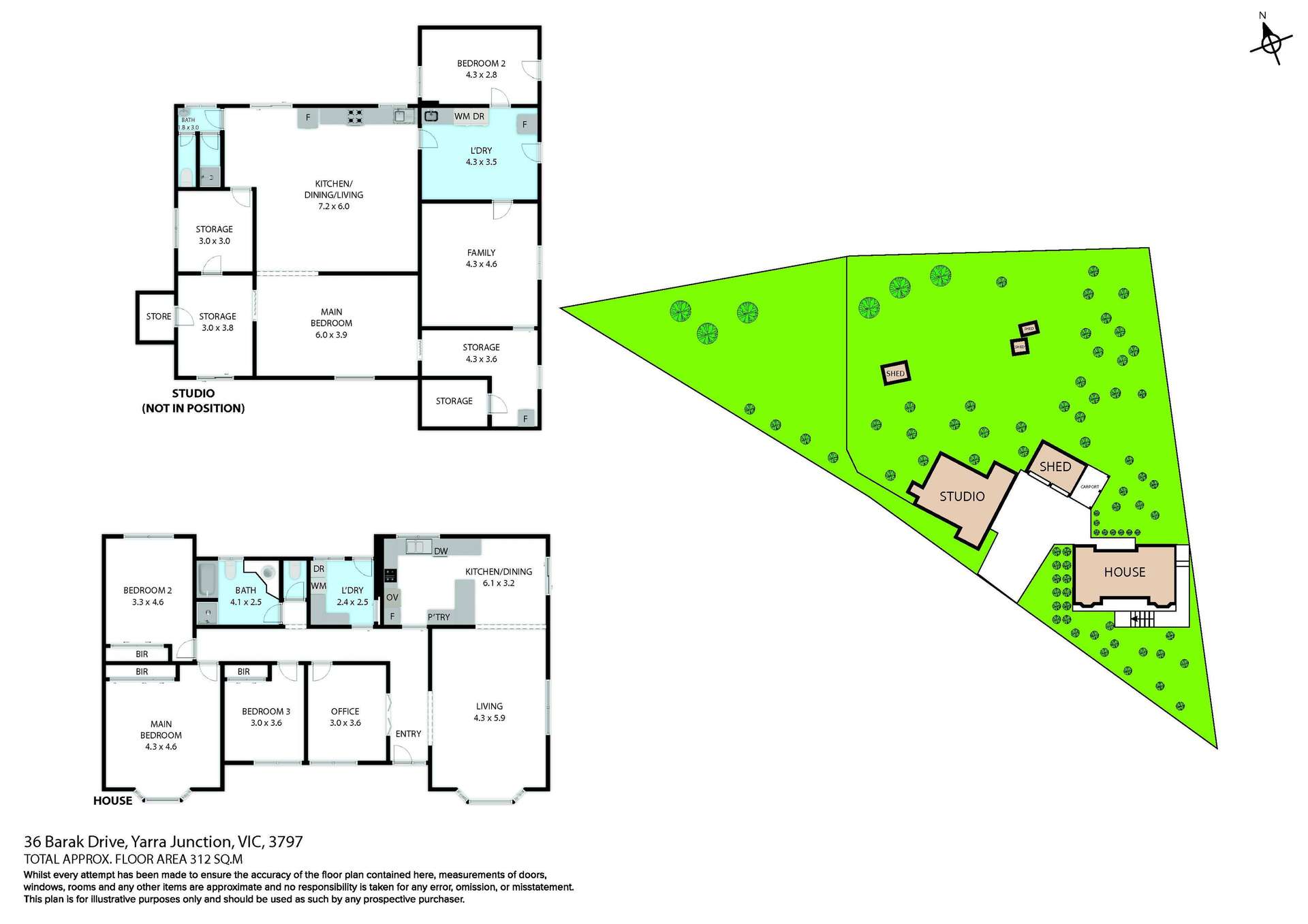 36 Barak Drive, Yarra Junction Sold by Farmbuy.com - floorplan 1