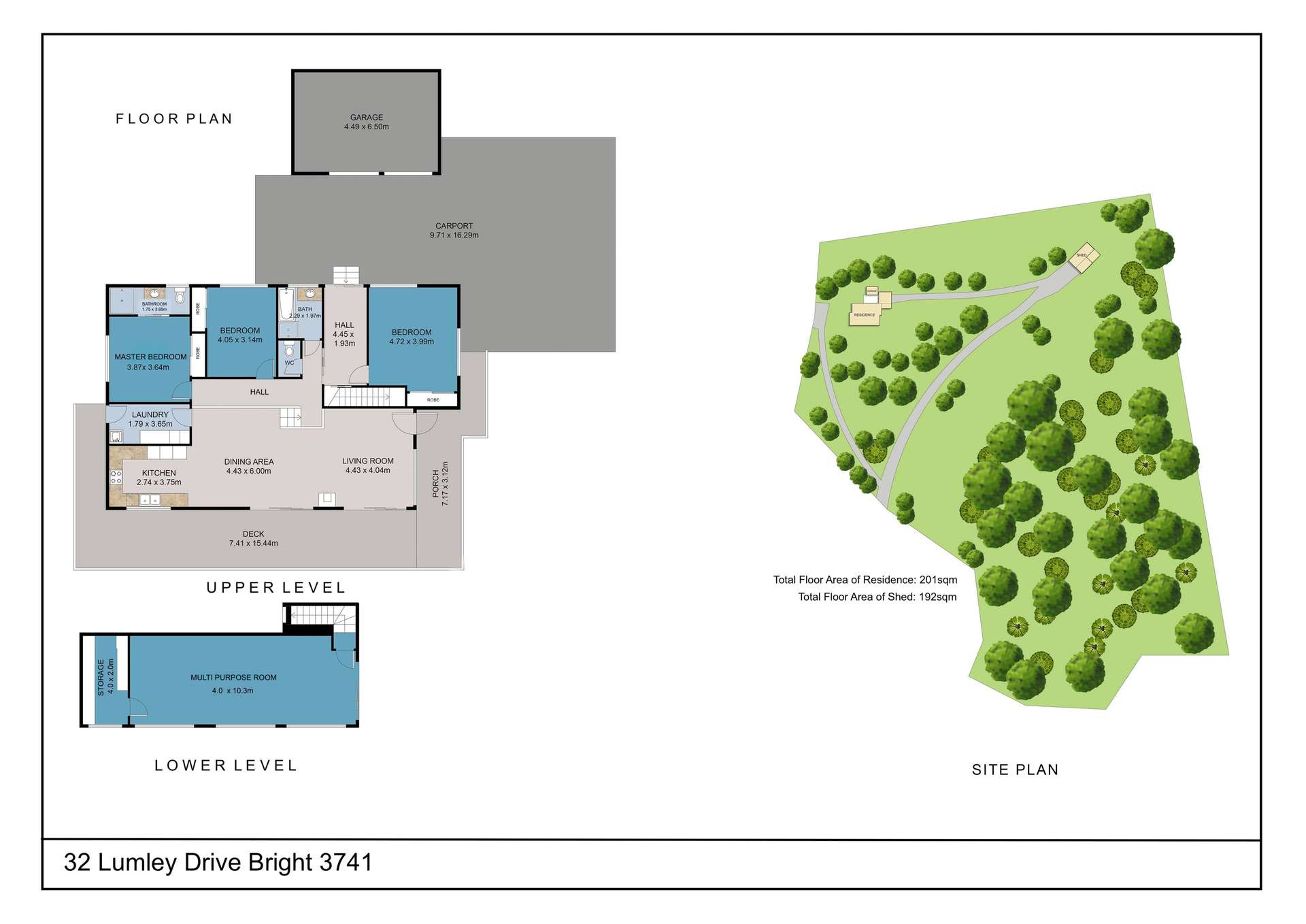 32 Lumley Drive, Bright For Sale by Farmbuy.com - floorplan 1