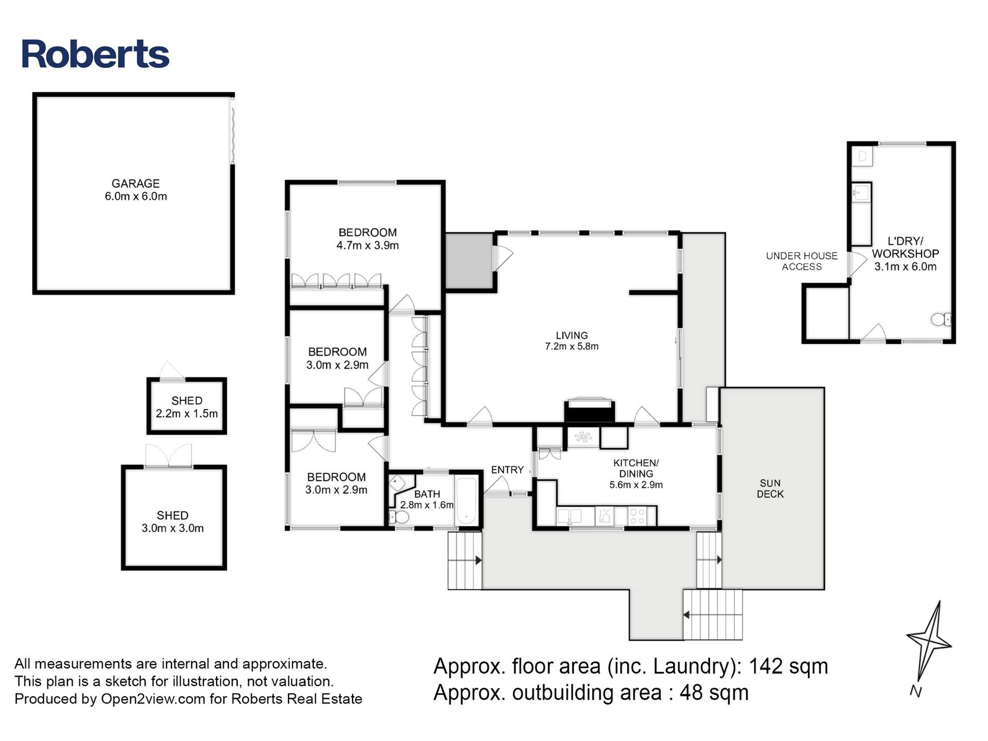 49 Esplanade East, Triabunna Sold by Farmbuy.com - floorplan 1