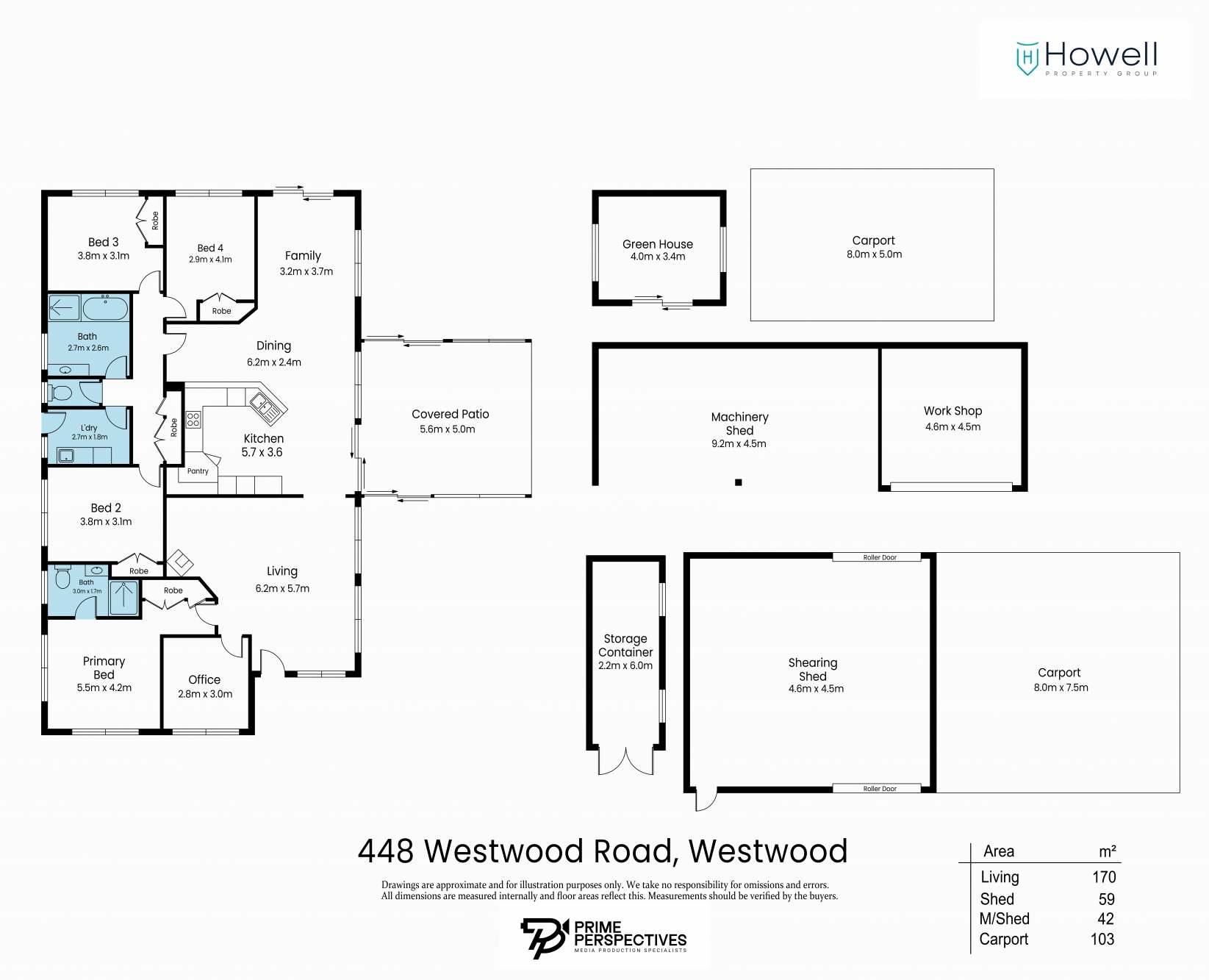 'Hydaway' 448 Westwood Road, Westwood For Sale by Farmbuy.com - floorplan 1