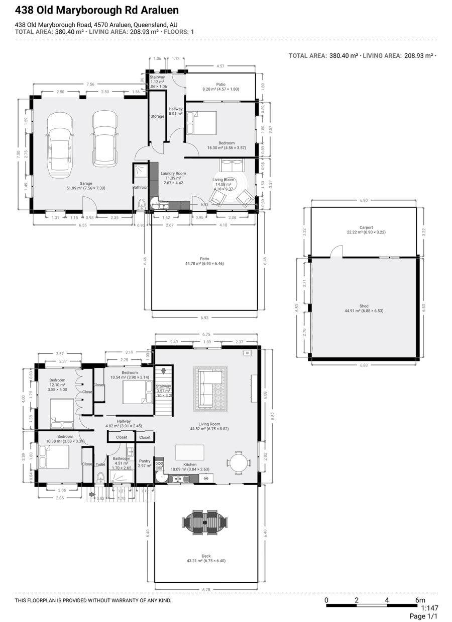 438 Old Maryborough Road, Araluen Sold by Farmbuy.com - floorplan 1