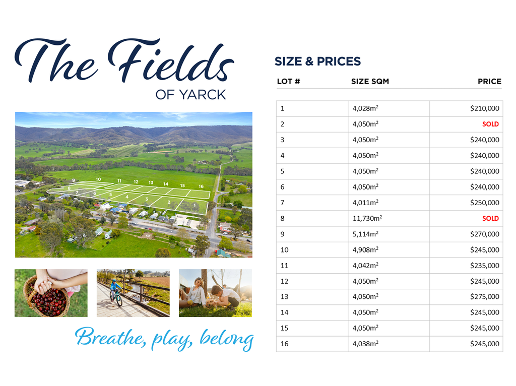 Lot 1 - 16, 13 Old Yarck Rd, Yarck VIC 3719