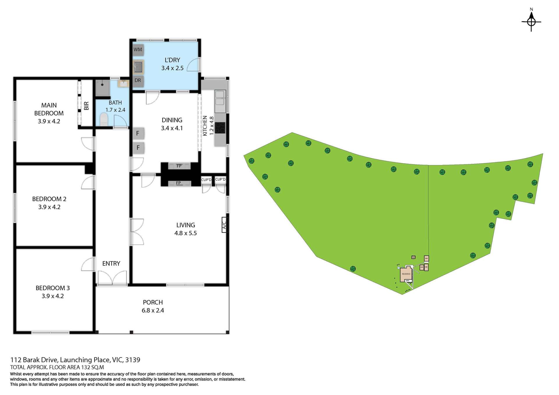 112 Barak Drive, Launching Place Sold by Farmbuy.com - floorplan 1