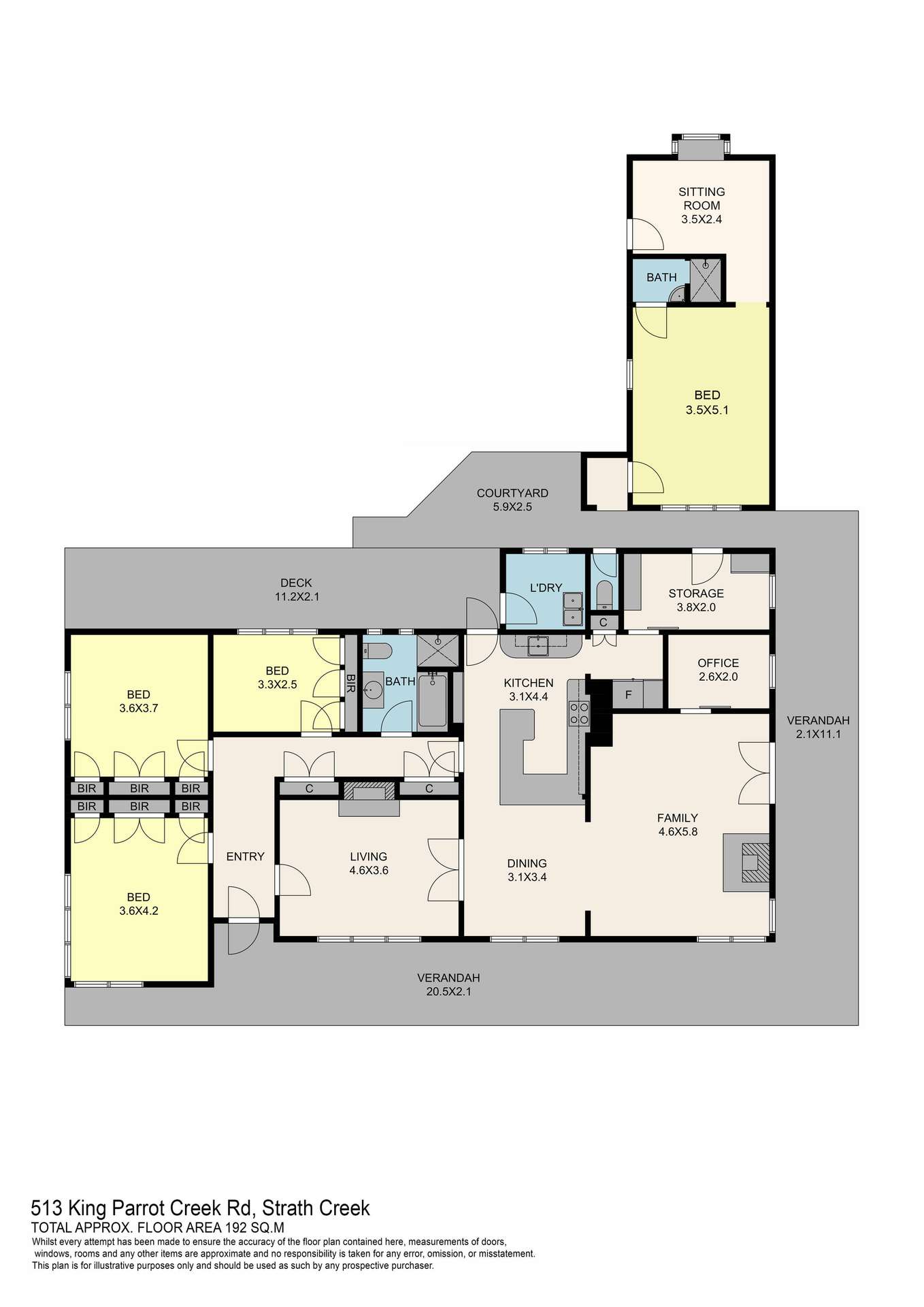 513 King Parrot Creek Road, Strath Creek Sold by Farmbuy.com - floorplan 1