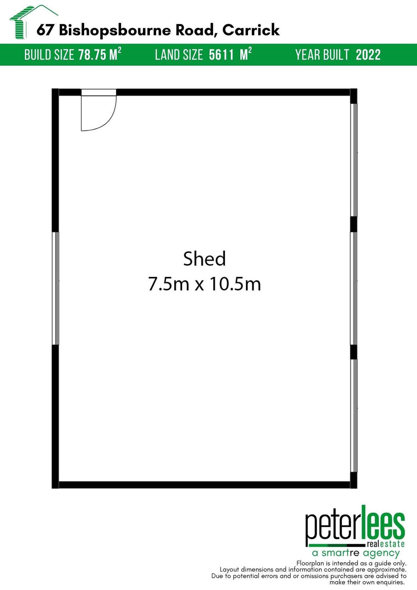67 Bishopsbourne Road, Carrick Sold by Farmbuy.com - floorplan 1