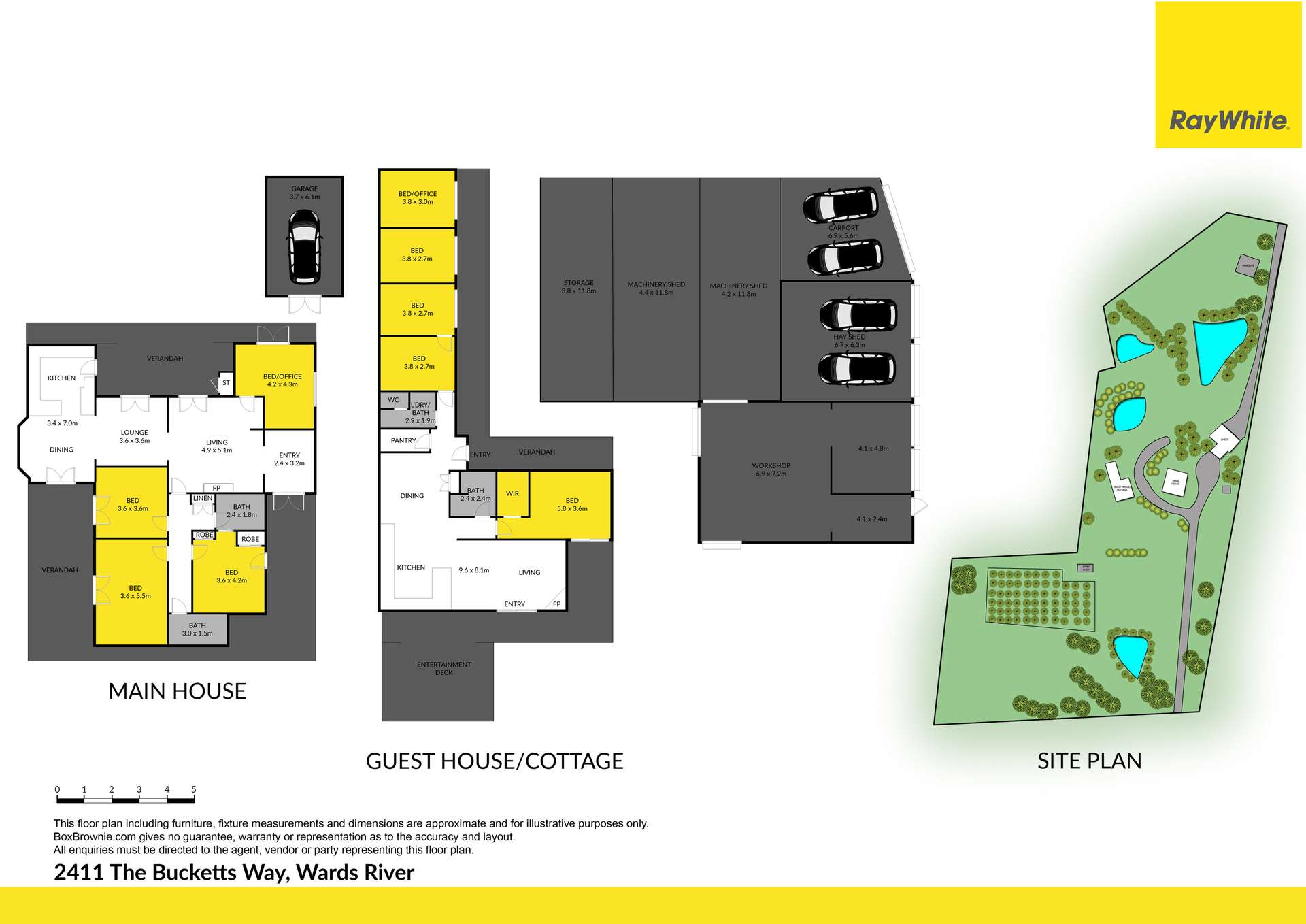 2411 The Bucketts Way, Wards River Sold by Farmbuy.com - floorplan 1