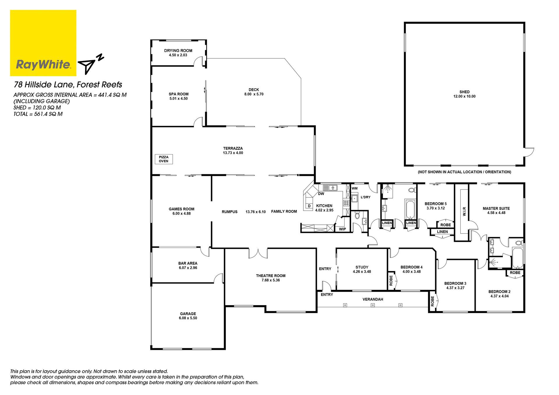 78 Hillside Lane, Millthorpe For Sale by Farmbuy.com - floorplan 1