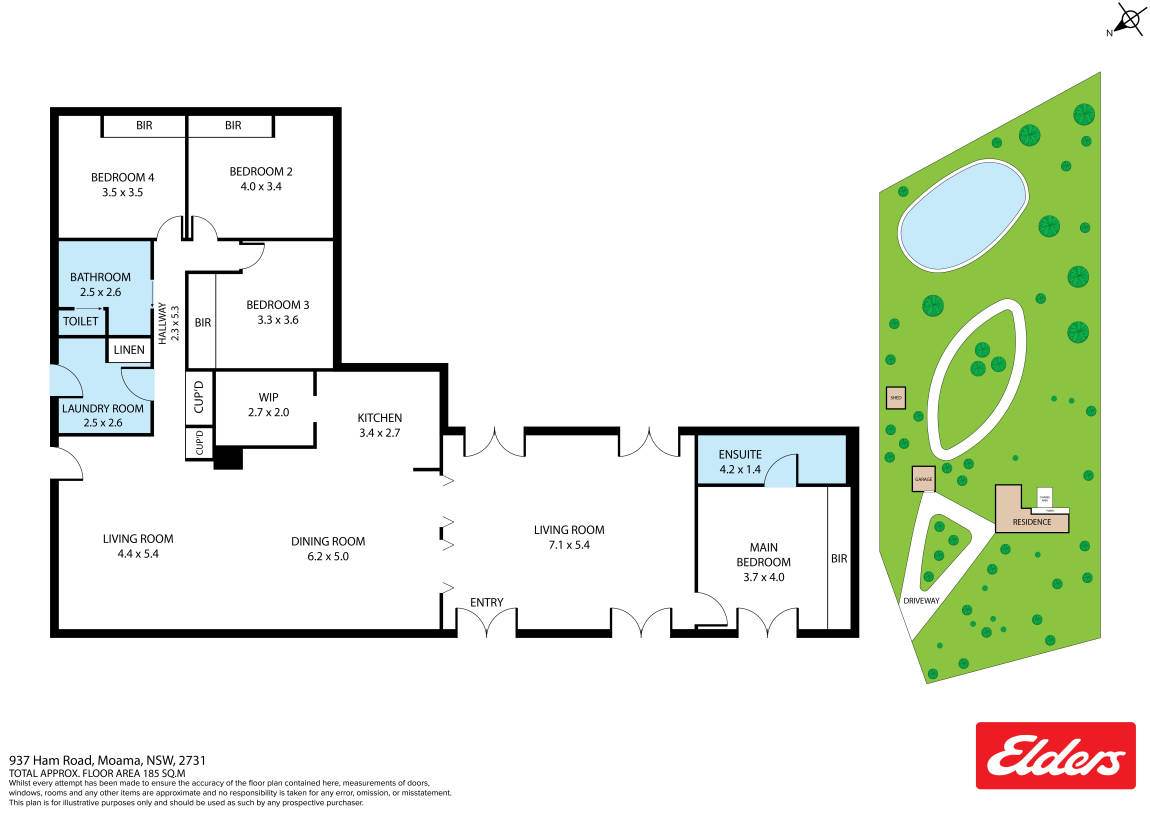 937 Ham Road, Moama For Sale by Farmbuy.com - floorplan 1