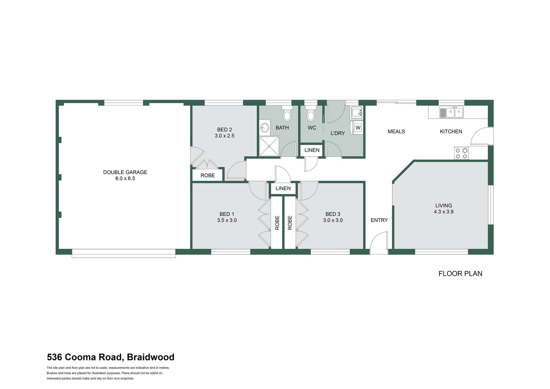 536 Cooma Road, Braidwood Sold by Farmbuy.com - floorplan 1