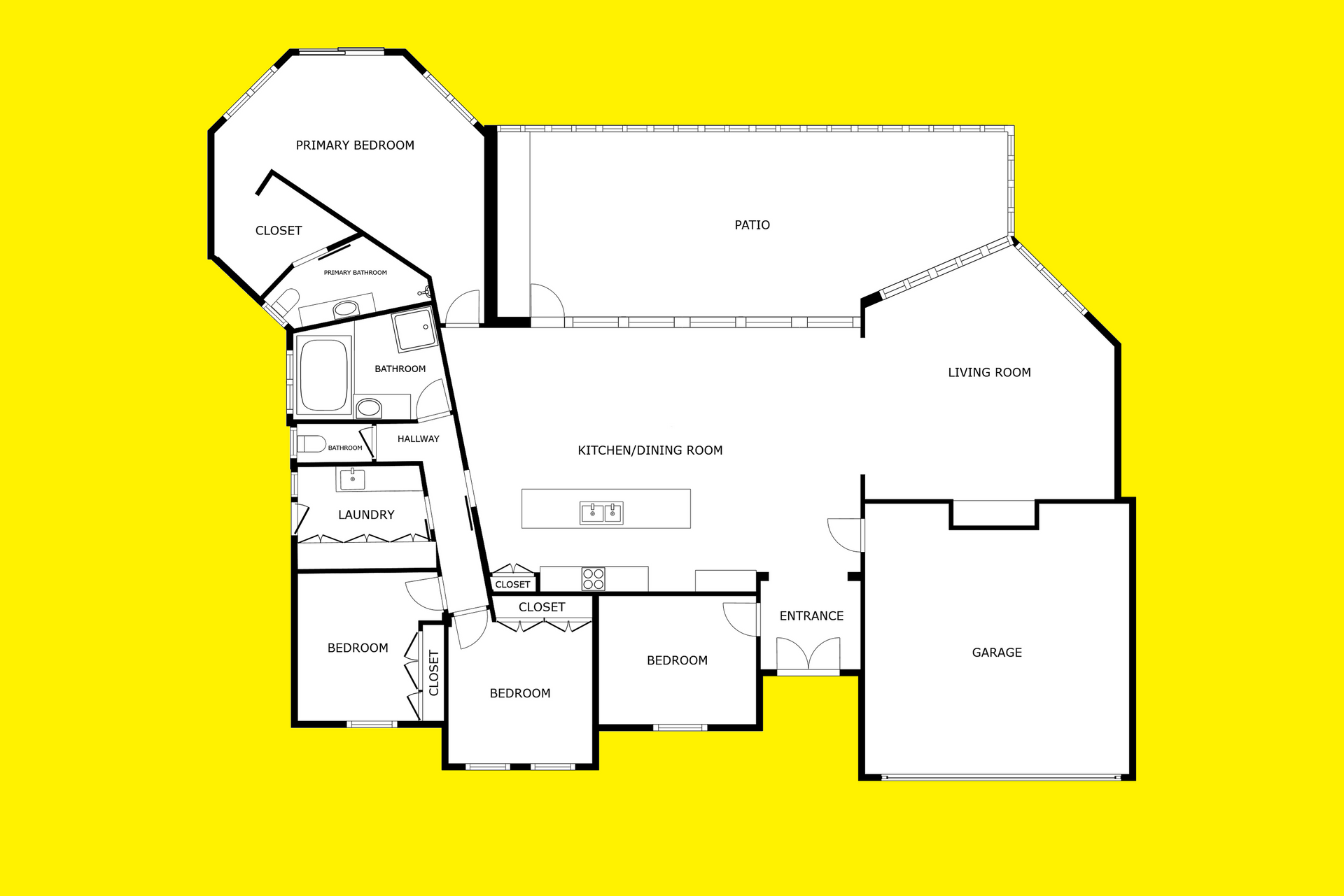 182 Seventeenth Street, Cabarita Sold by Farmbuy.com - floorplan 1